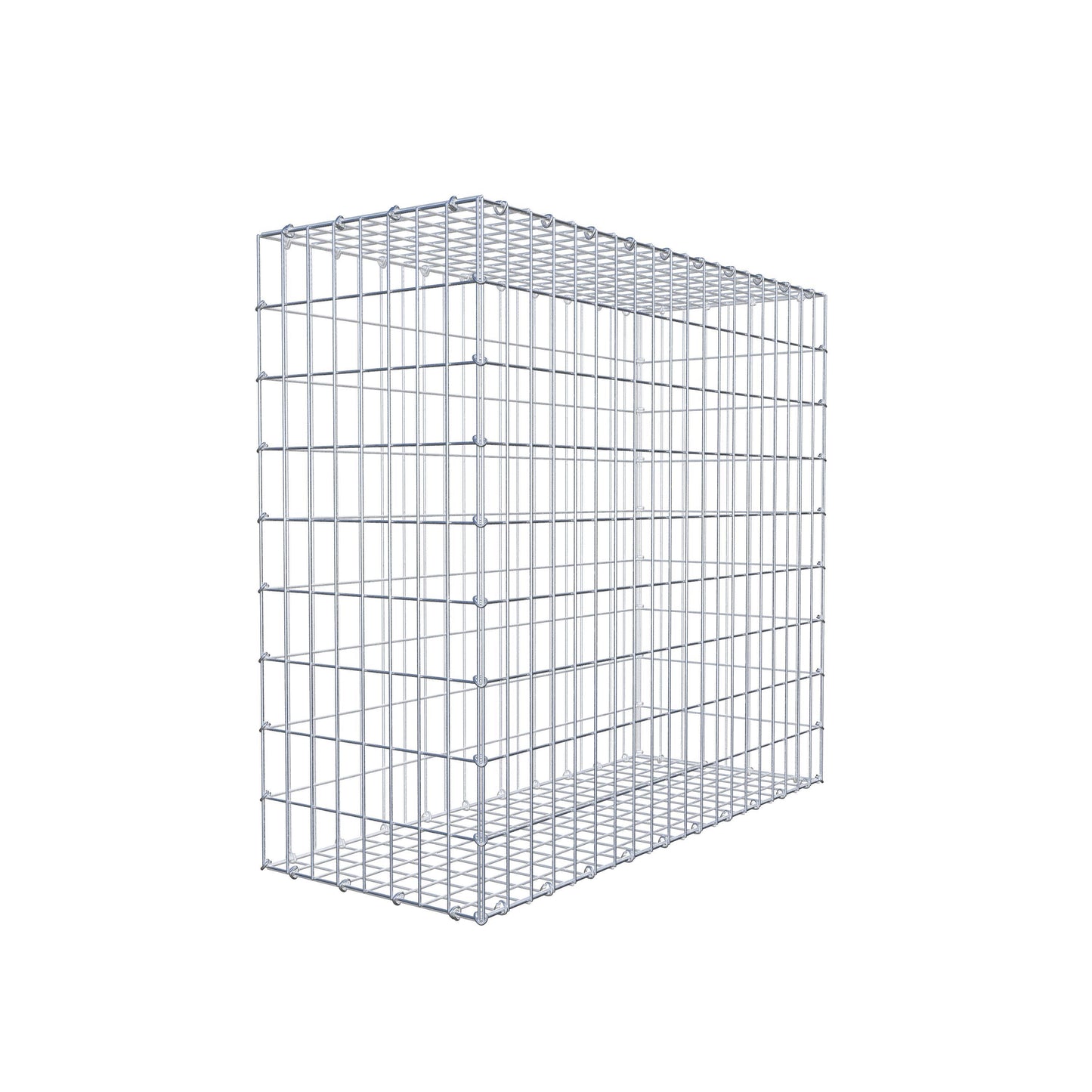 Gabion 100 cm x 90 cm x 40 cm (L x H x P), mailles 5 cm x 10 cm, anneau en C