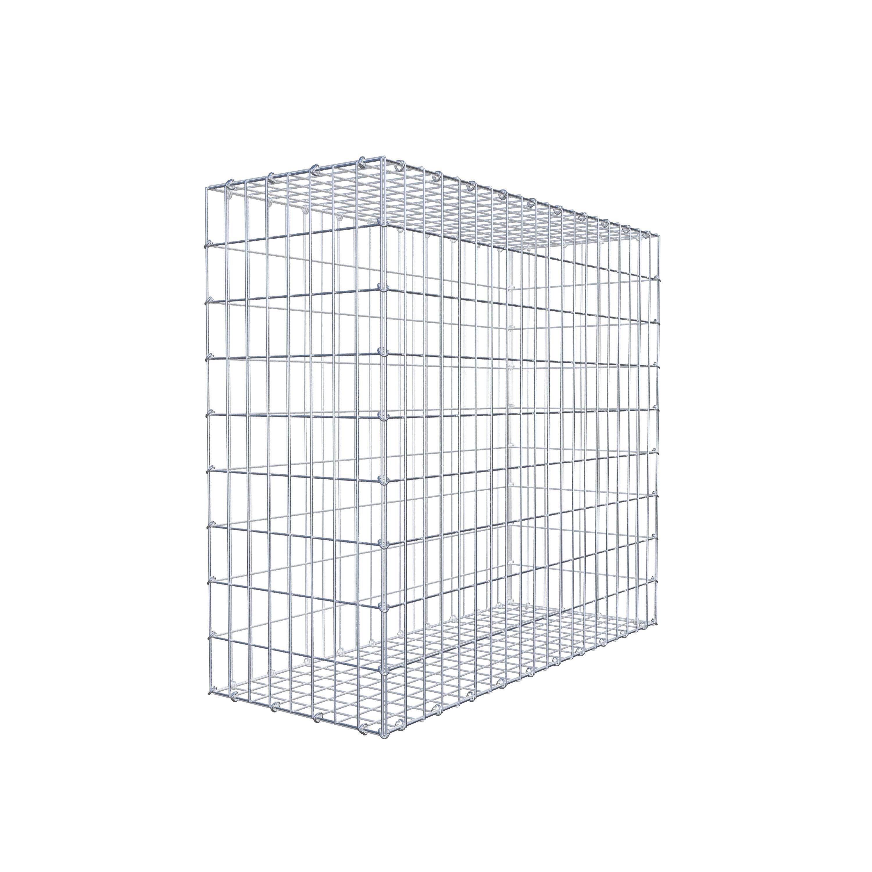 Gabion 100 cm x 90 cm x 40 cm (L x H x D), maskstorlek 5 cm x 10 cm, C-ring