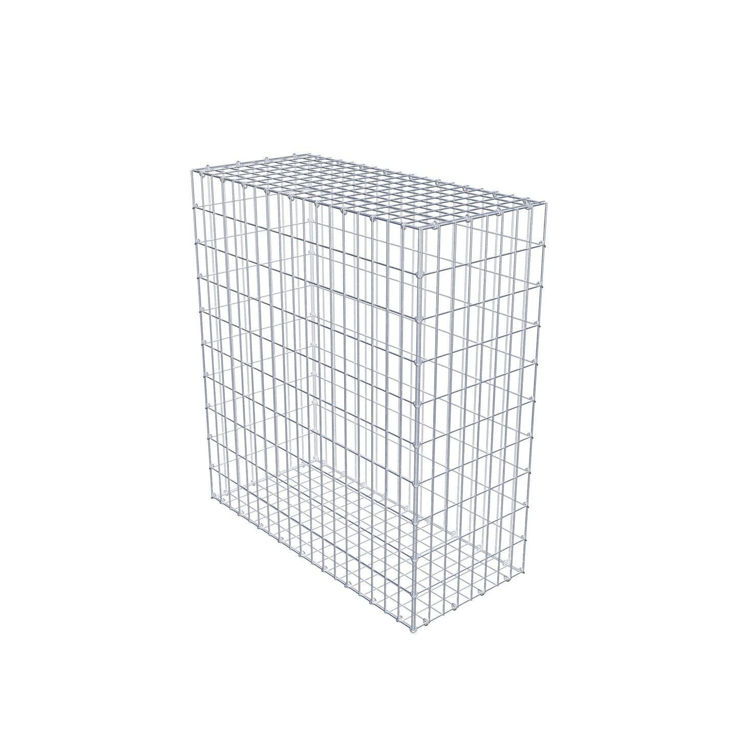Gabion 100 cm x 90 cm x 40 cm (L x H x P), mailles 5 cm x 10 cm, anneau en C