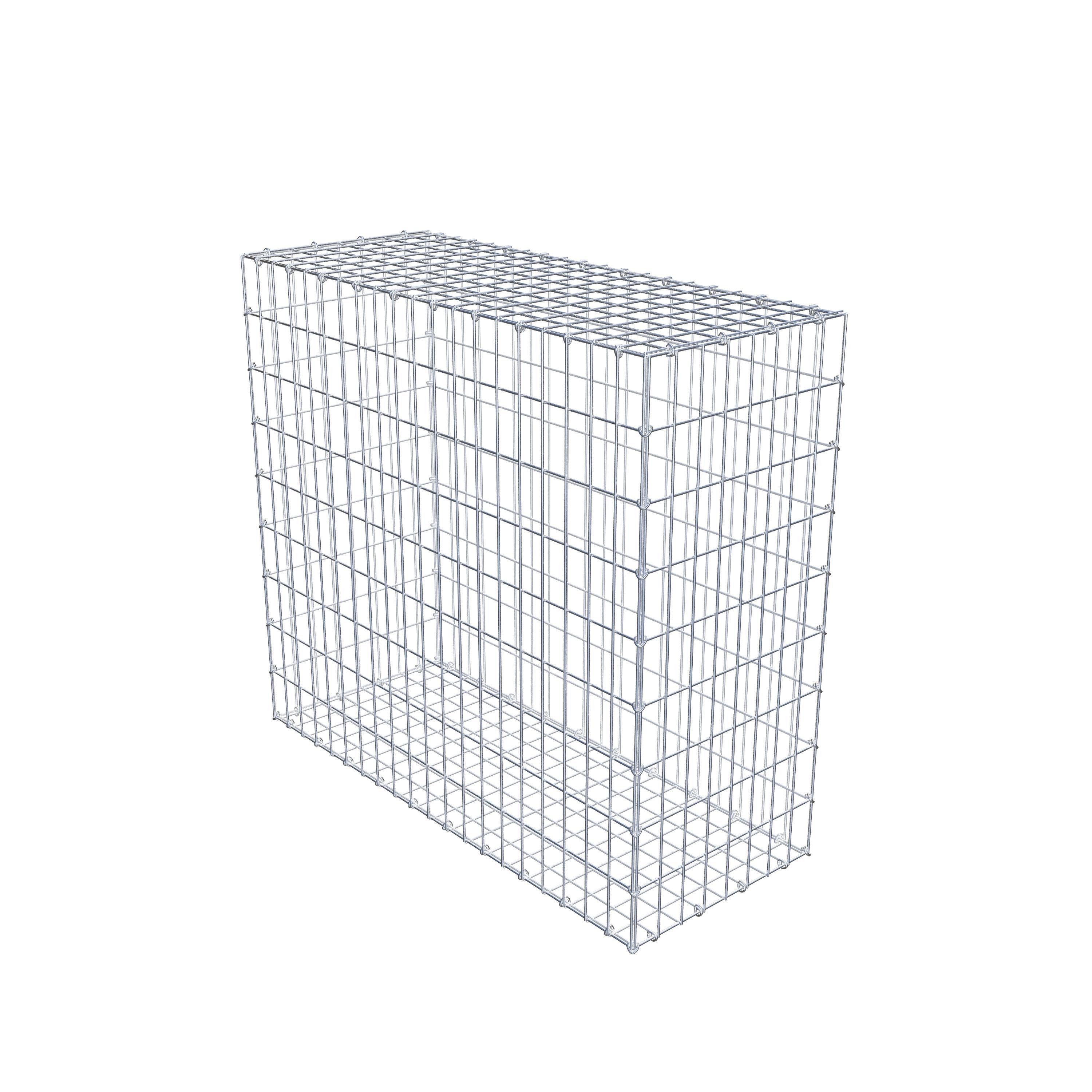 Gabion 100 cm x 90 cm x 40 cm (L x H x D), maskstorlek 5 cm x 10 cm, C-ring