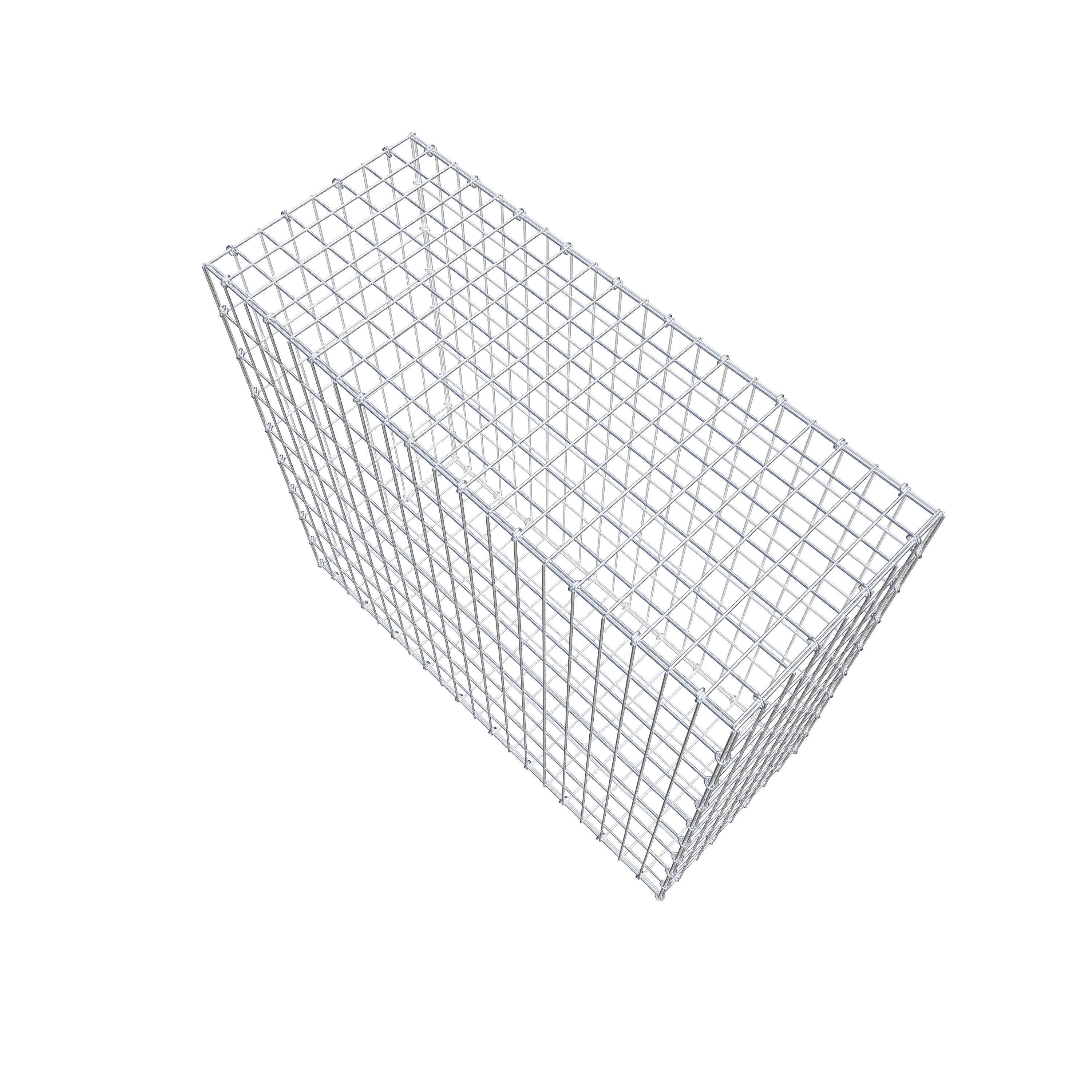 Gabion 100 cm x 90 cm x 40 cm (L x H x D), maskstorlek 5 cm x 10 cm, C-ring