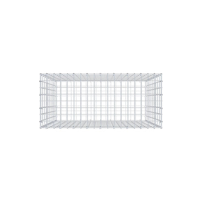 Gabion 100 cm x 90 cm x 40 cm (L x H x P), mailles 5 cm x 10 cm, anneau en C
