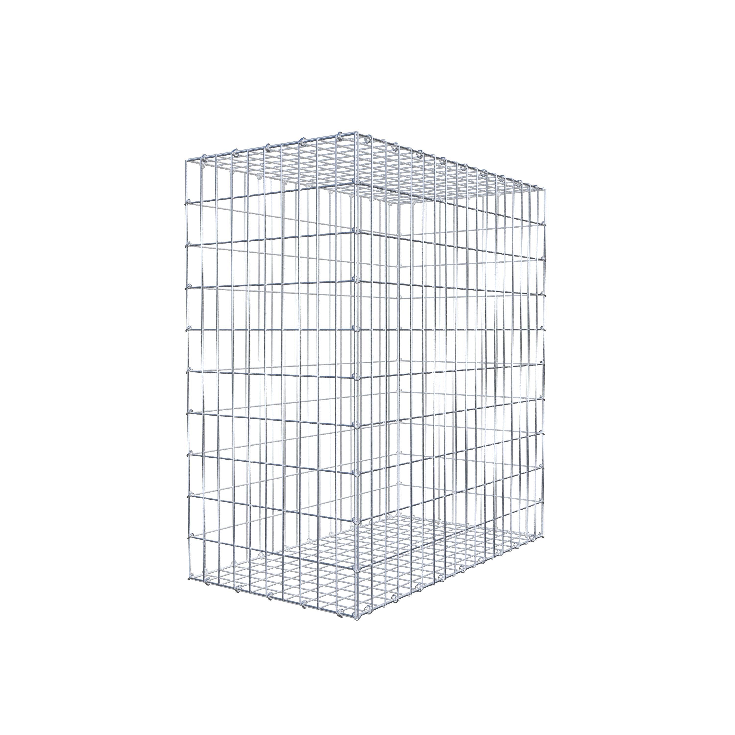 Gabion 100 cm x 90 cm x 50 cm (L x H x D), maskstorlek 5 cm x 10 cm, C-ring