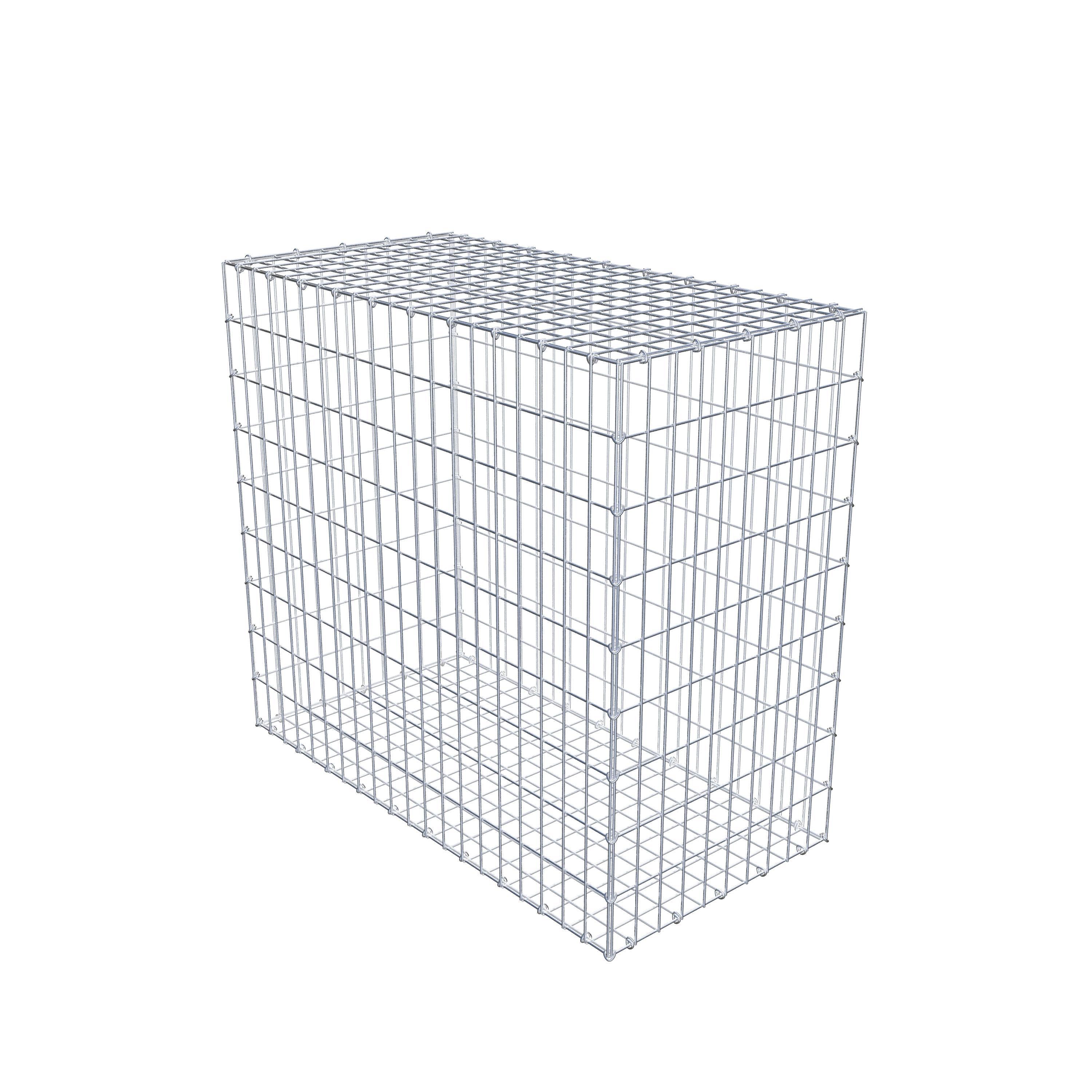 Gabion 100 cm x 90 cm x 50 cm (L x H x D), maskstorlek 5 cm x 10 cm, C-ring