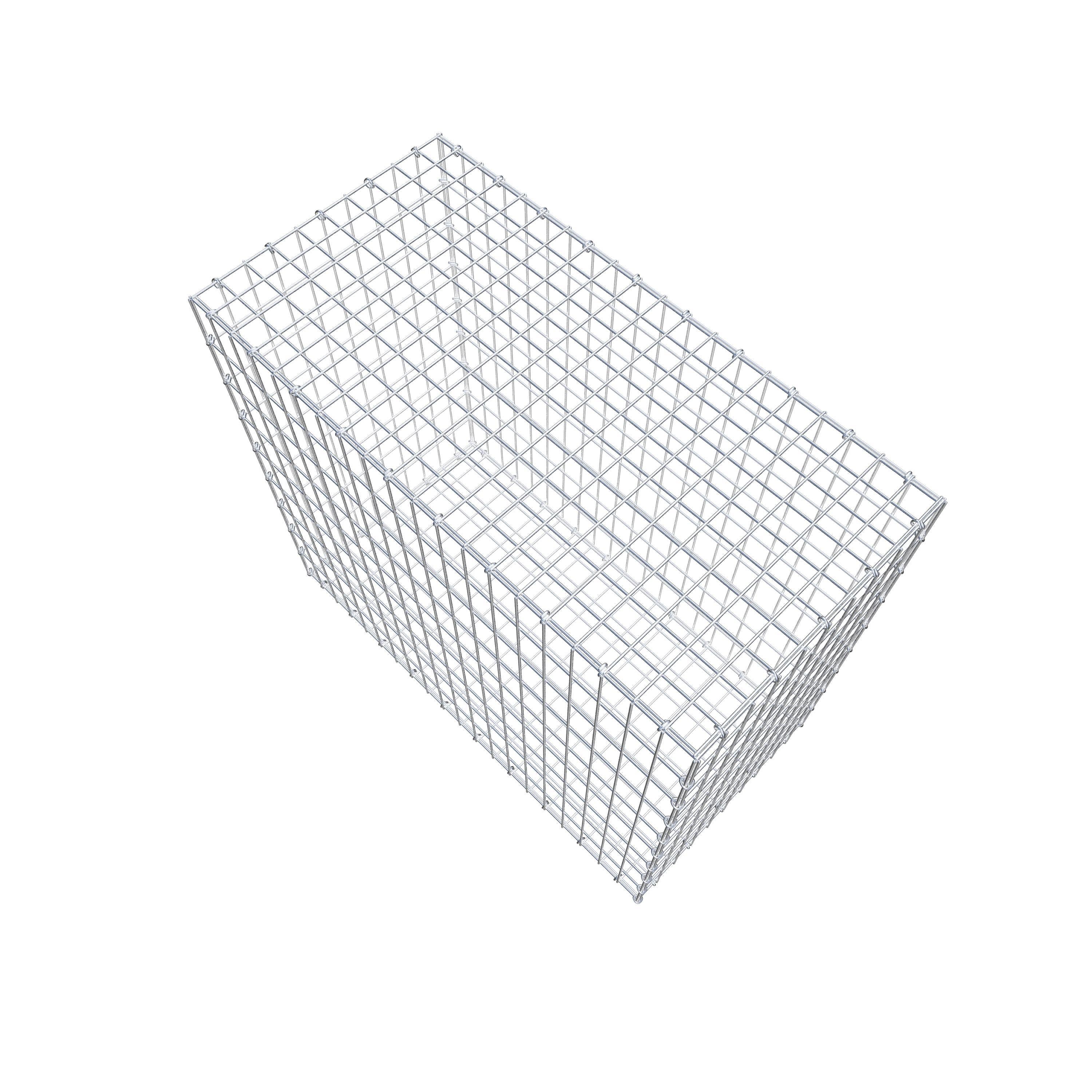 Gabion 100 cm x 90 cm x 50 cm (L x H x D), maskstorlek 5 cm x 10 cm, C-ring