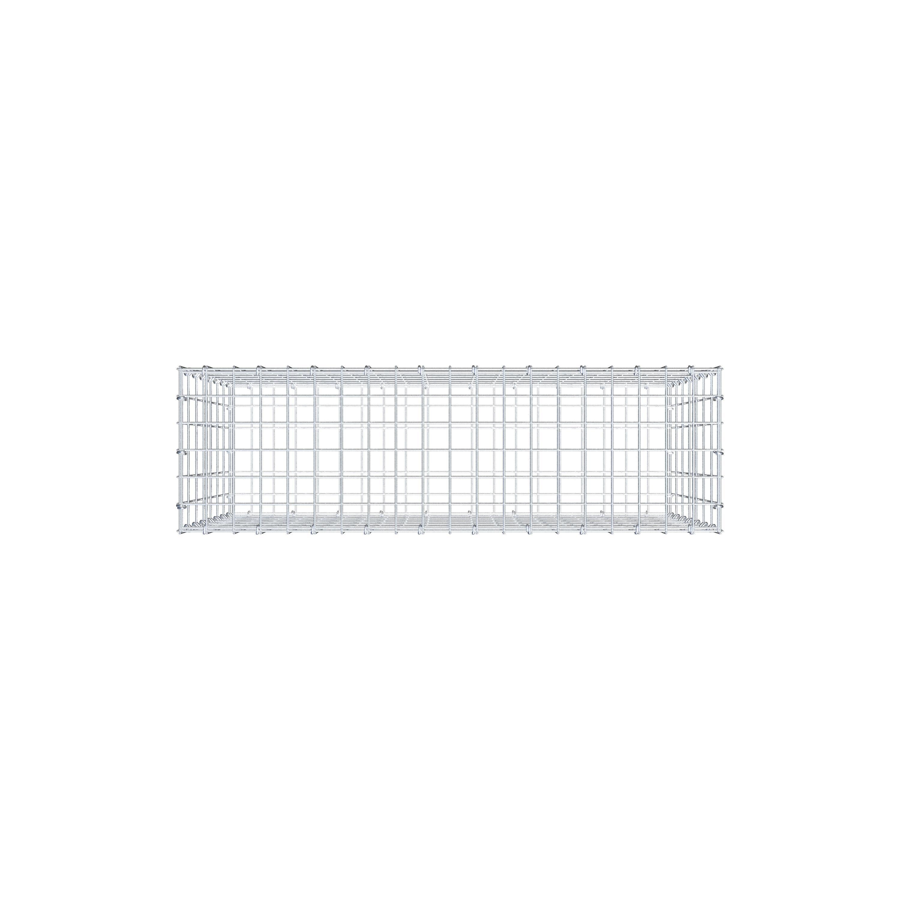 Gabion 100 cm x 70 cm x 30 cm (L x H x D), maskestørrelse 5 cm x 10 cm, C-ring