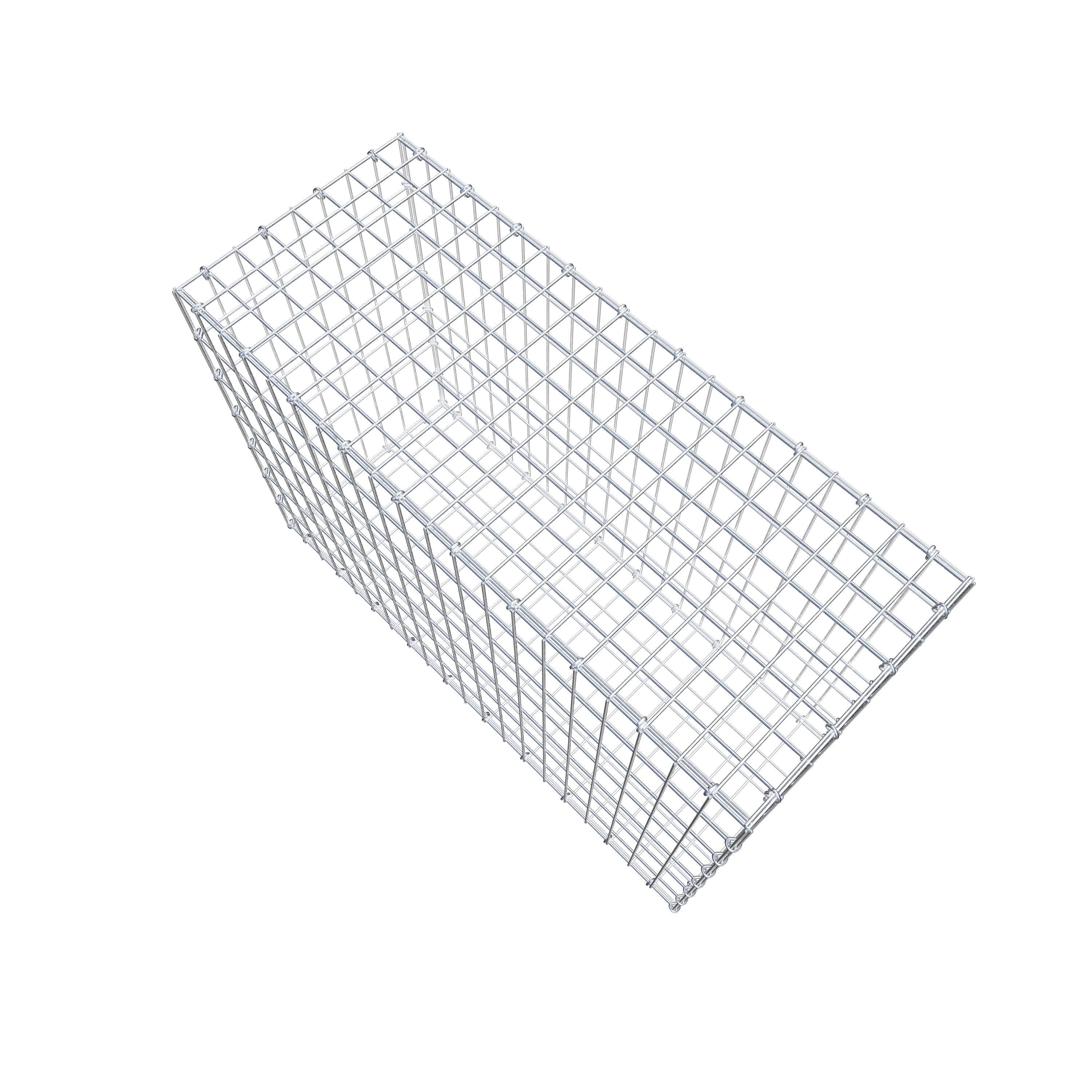 Gabion 100 cm x 70 cm x 40 cm (L x H x D), maskstorlek 5 cm x 10 cm, C-ring