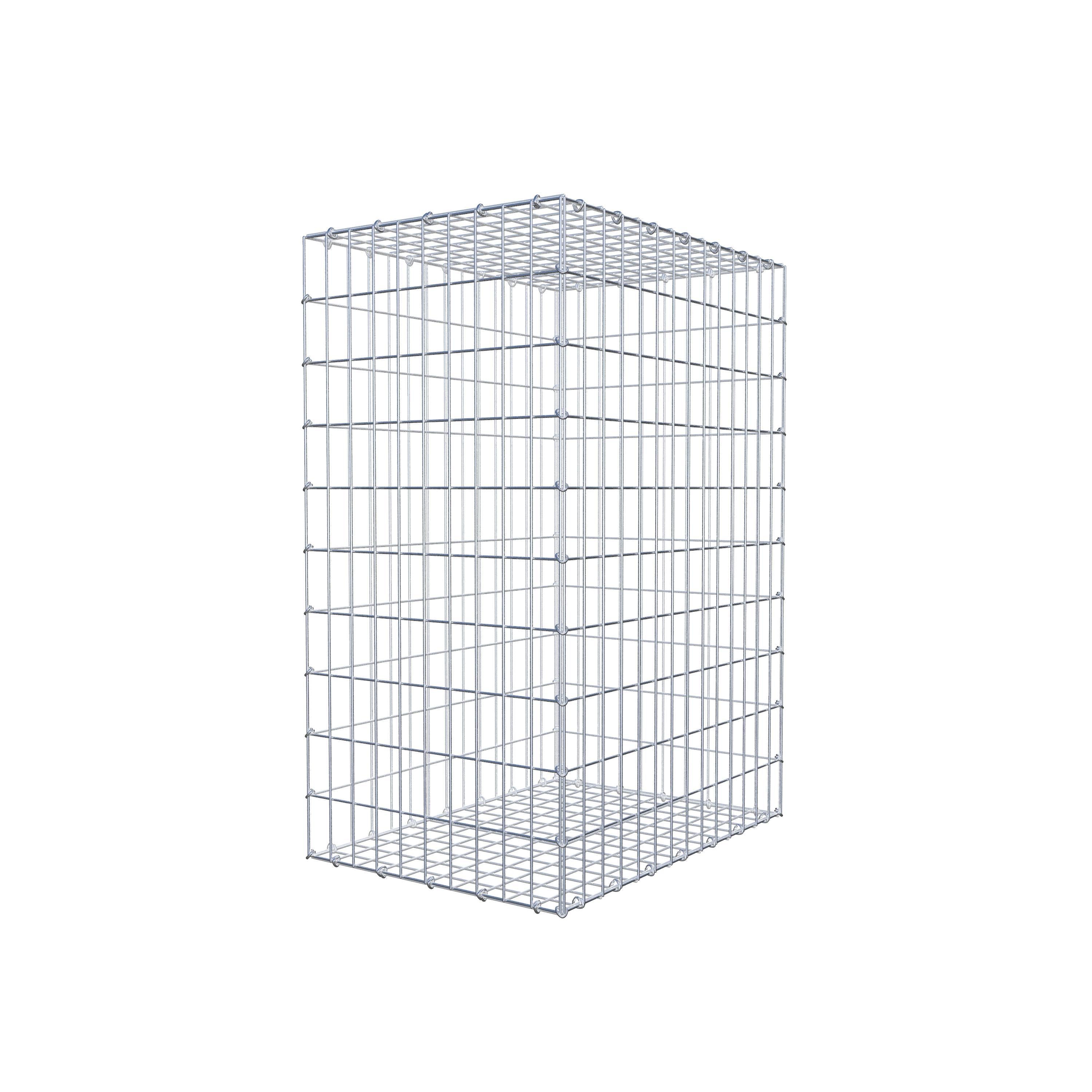 Gabion 100 cm x 70 cm x 50 cm (L x H x D), maskstorlek 5 cm x 10 cm, C-ring