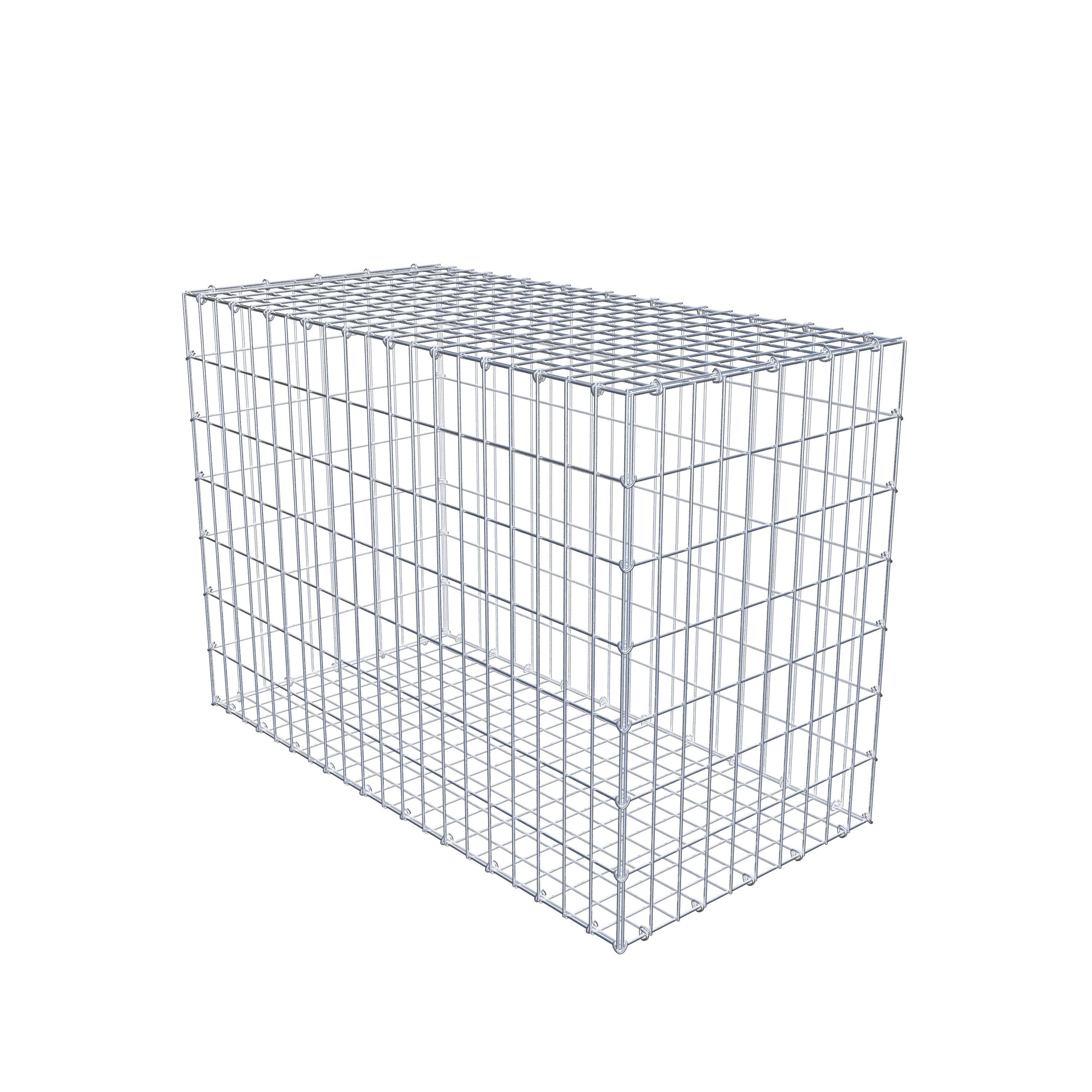 Gabion 100 cm x 70 cm x 50 cm (L x H x D), maskstorlek 5 cm x 10 cm, C-ring