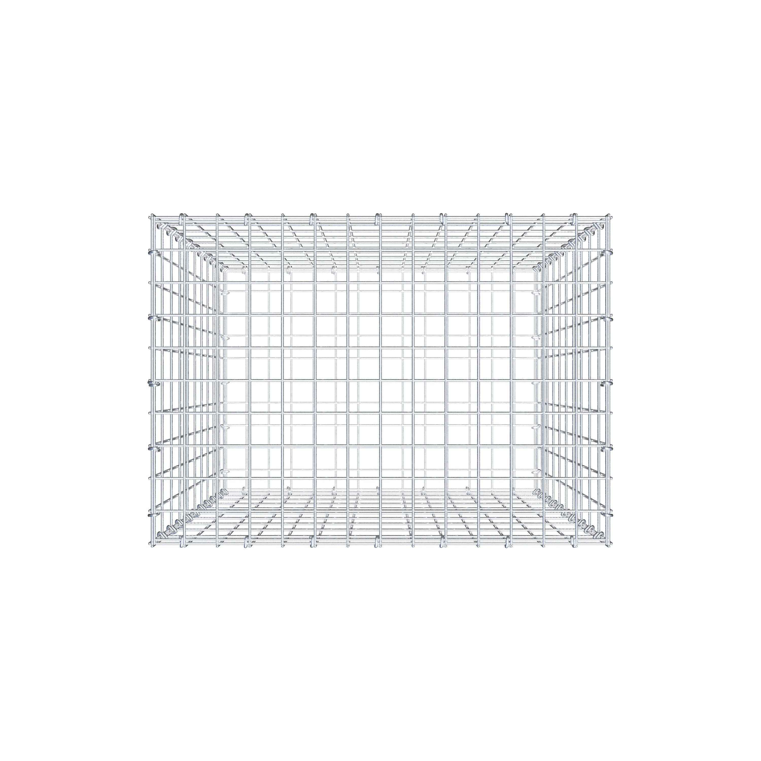 Gabion 100 cm x 70 cm x 50 cm (L x H x D), mesh size 5 cm x 10 cm, C-ring