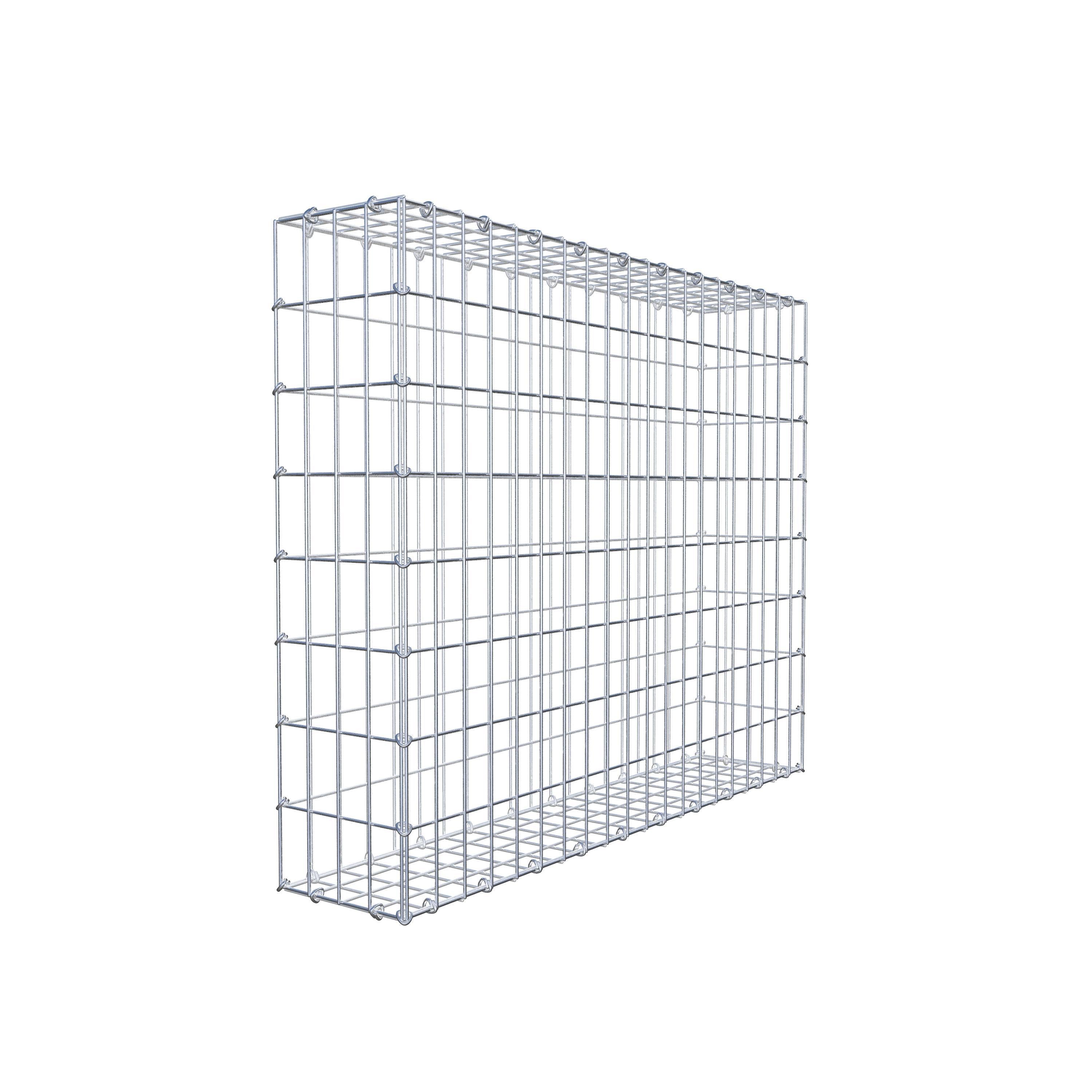 Gabion 100 cm x 80 cm x 20 cm (L x H x D), maskstorlek 5 cm x 10 cm, C-ring