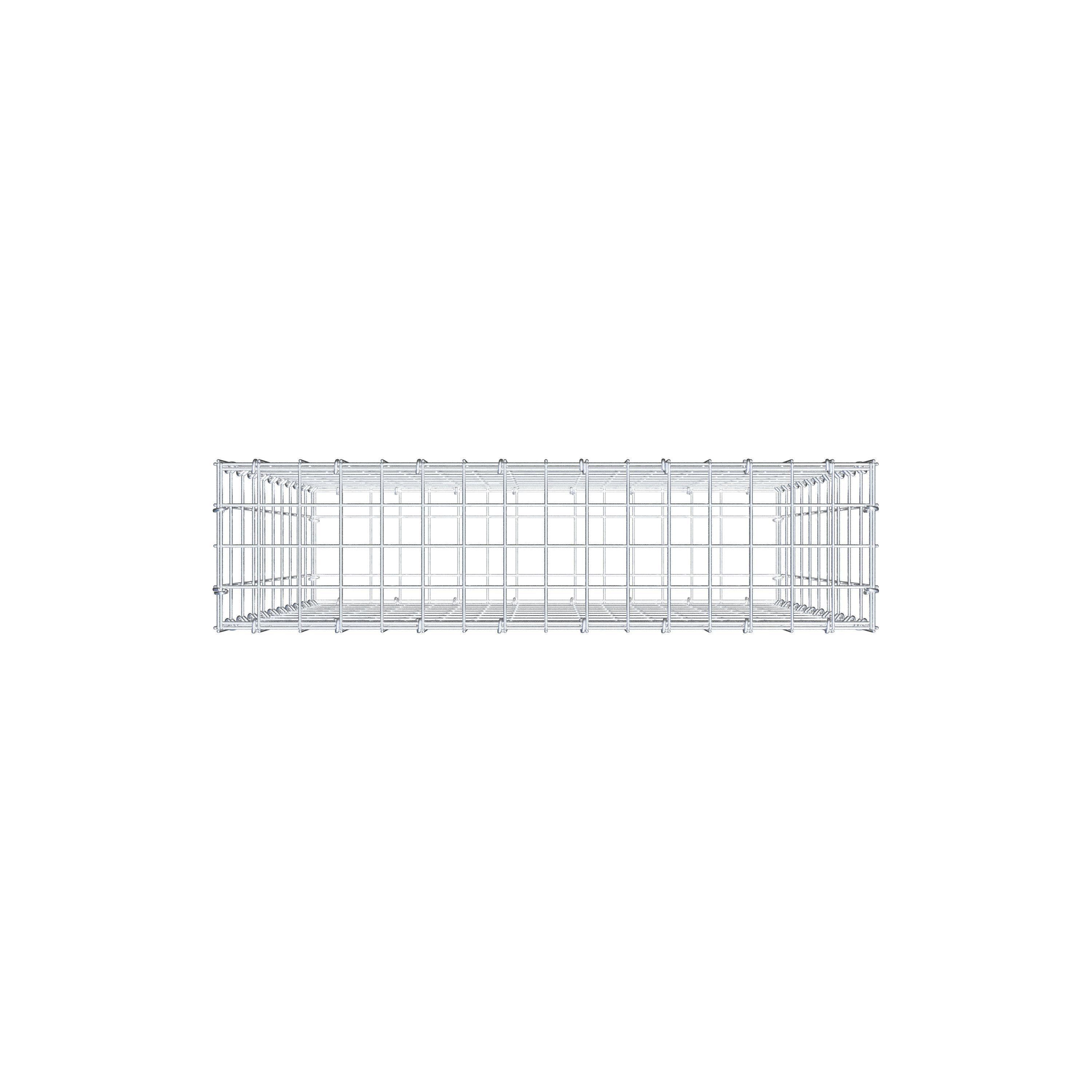 Gabion 100 cm x 80 cm x 20 cm (L x H x D), maskstorlek 5 cm x 10 cm, C-ring