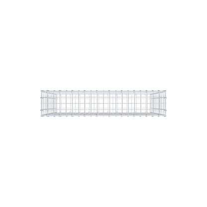 Gabion 100 cm x 100 cm x 20 cm (L x H x D), maskstorlek 5 cm x 10 cm, C-ring