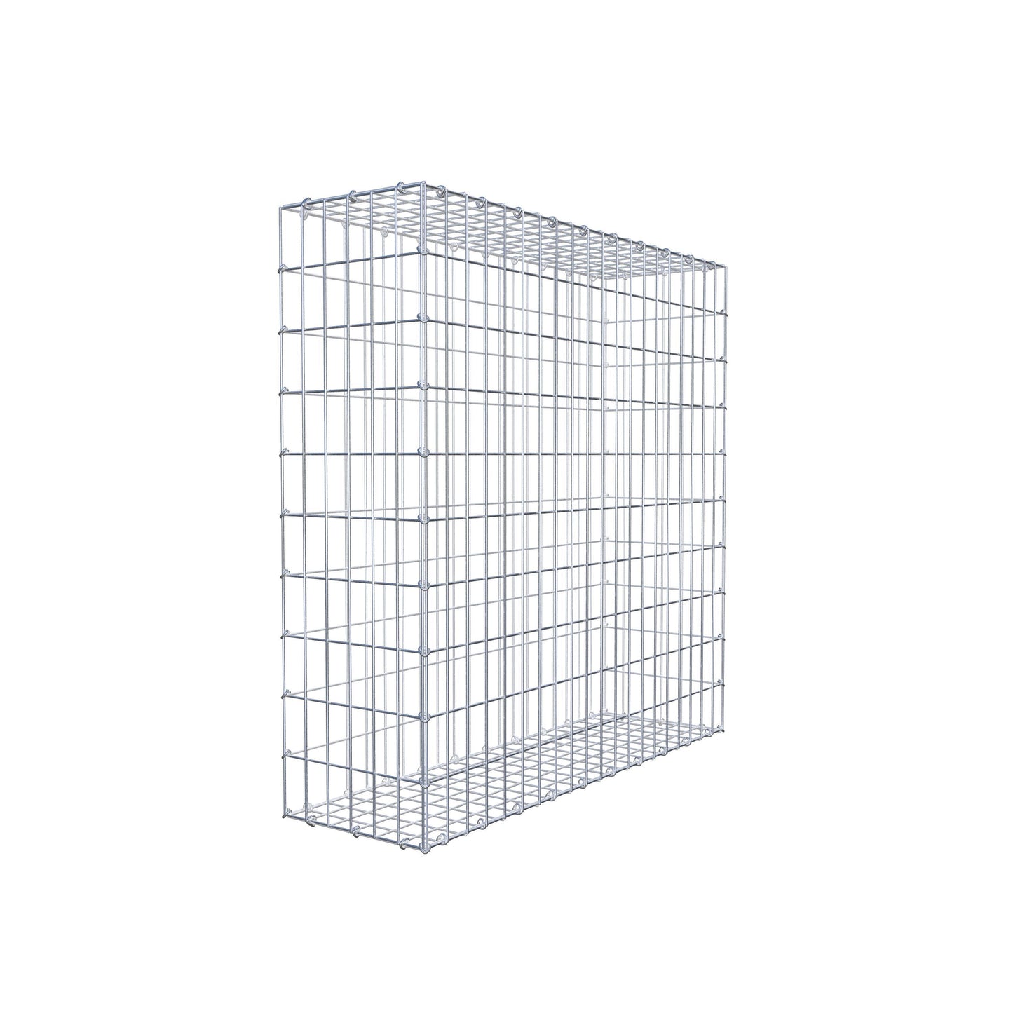 Gabion 100 cm x 100 cm x 30 cm (L x H x D), maskstorlek 5 cm x 10 cm, C-ring