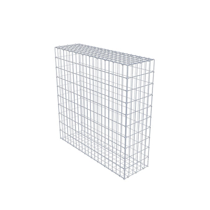 Gabion 100 cm x 100 cm x 30 cm (L x H x D), maskstorlek 5 cm x 10 cm, C-ring