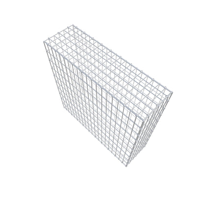Gabion 100 cm x 100 cm x 30 cm (L x H x D), maskstorlek 5 cm x 10 cm, C-ring