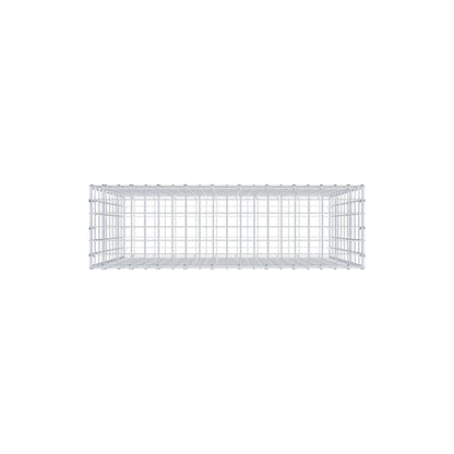 Gabion 100 cm x 100 cm x 30 cm (L x H x D), maskstorlek 5 cm x 10 cm, C-ring