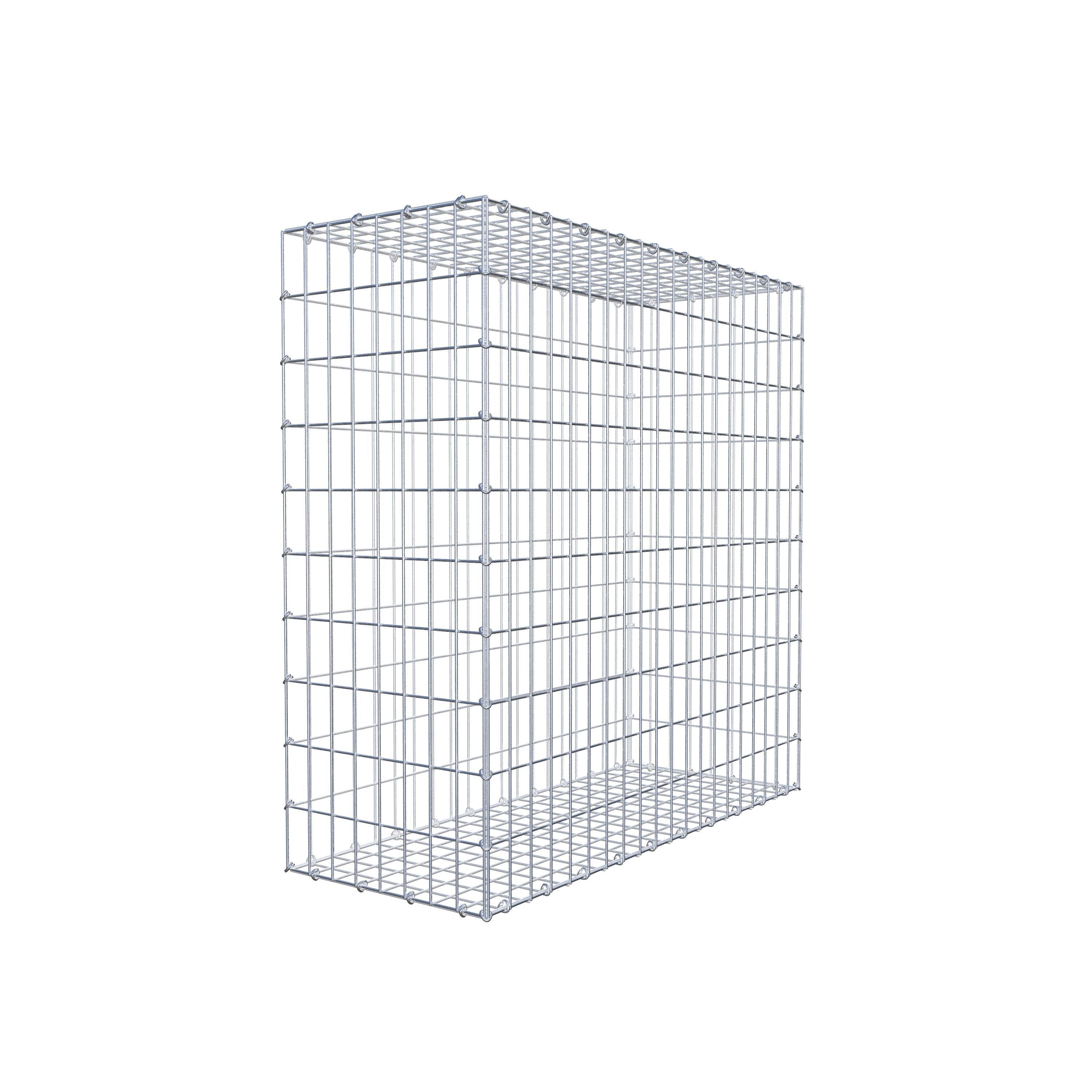 Gabion 100 cm x 100 cm x 40 cm (L x H x D), maskstorlek 5 cm x 10 cm, C-ring