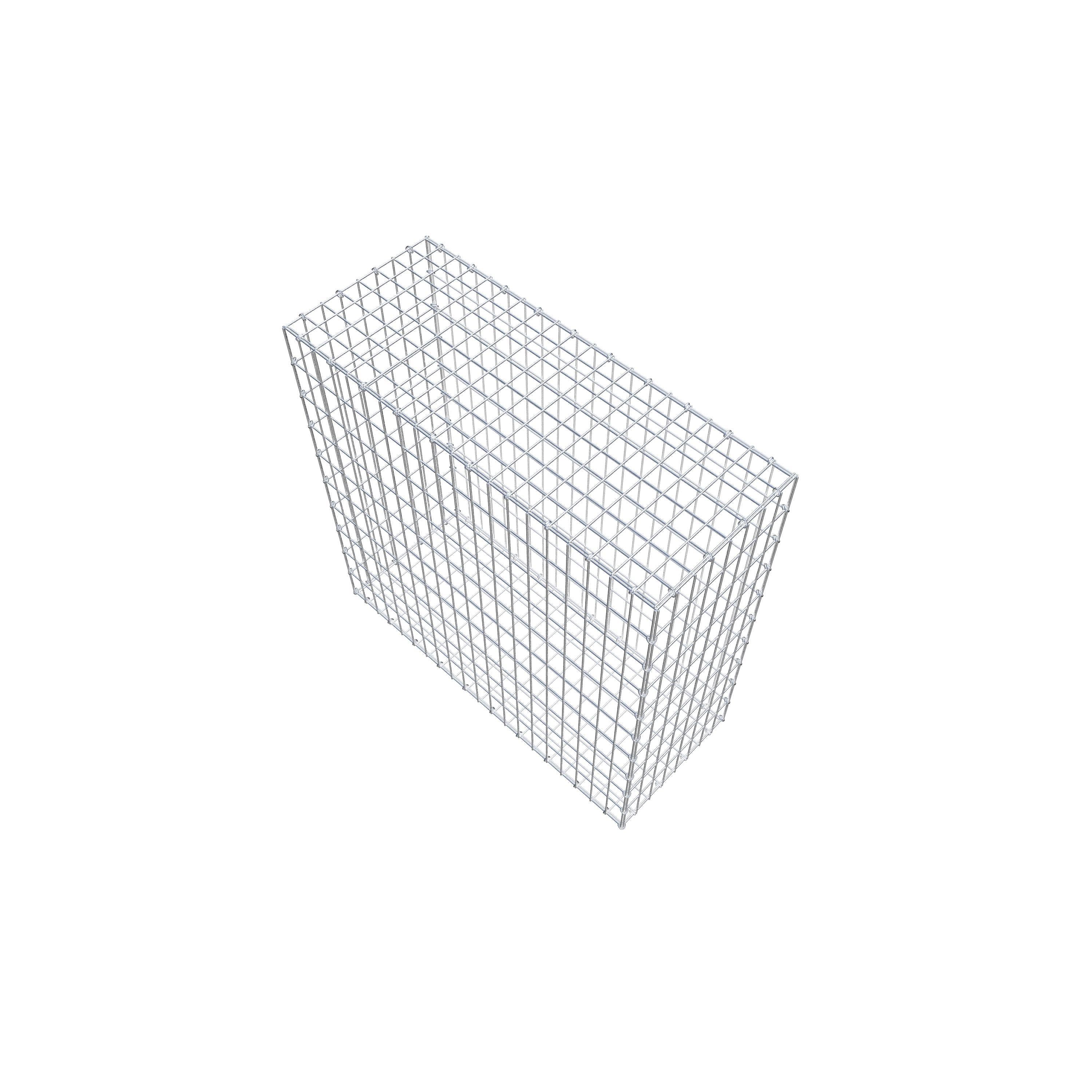 Gabion 100 cm x 100 cm x 40 cm (L x H x D), maskstorlek 5 cm x 10 cm, C-ring