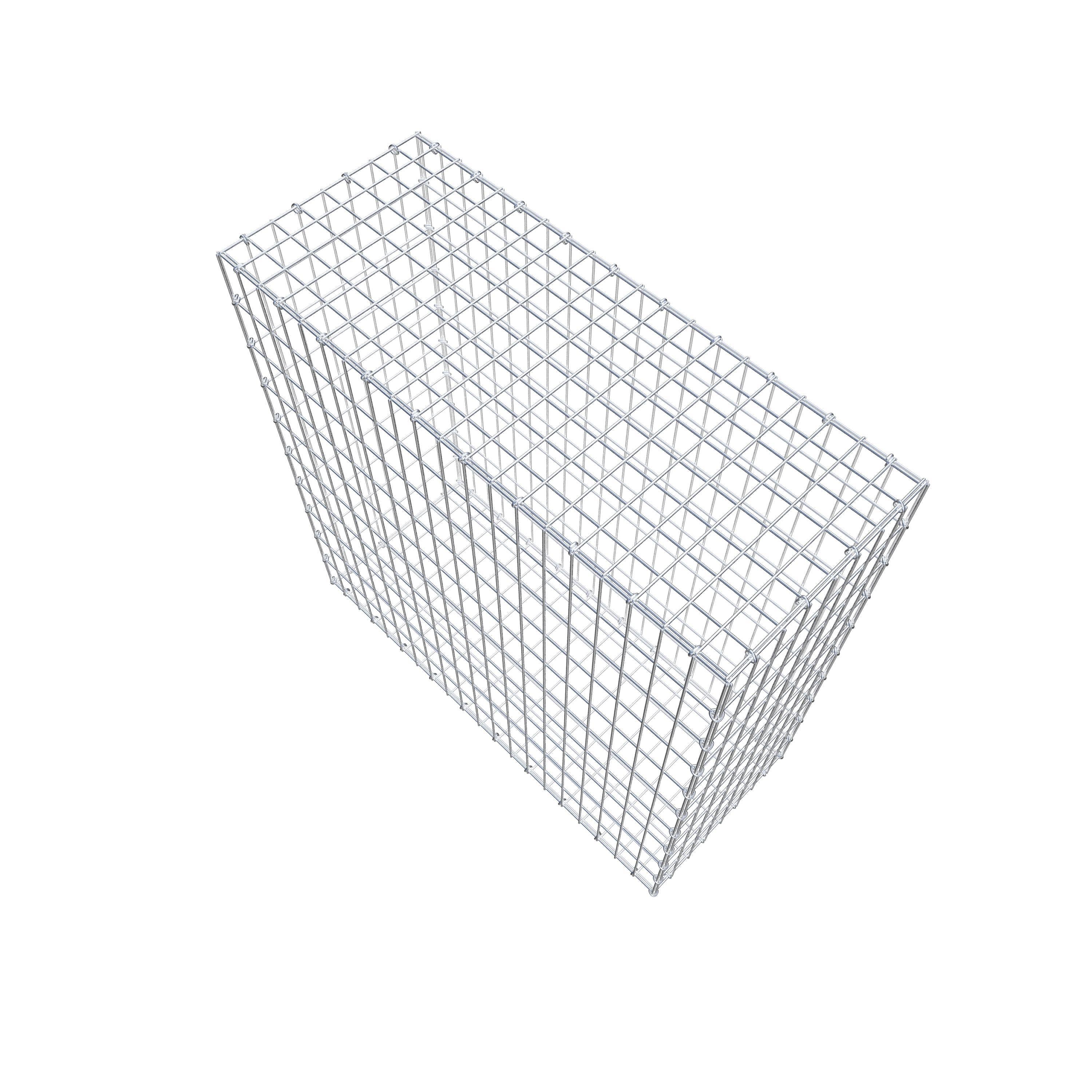 Gabion 100 cm x 100 cm x 40 cm (L x H x D), maskstorlek 5 cm x 10 cm, C-ring