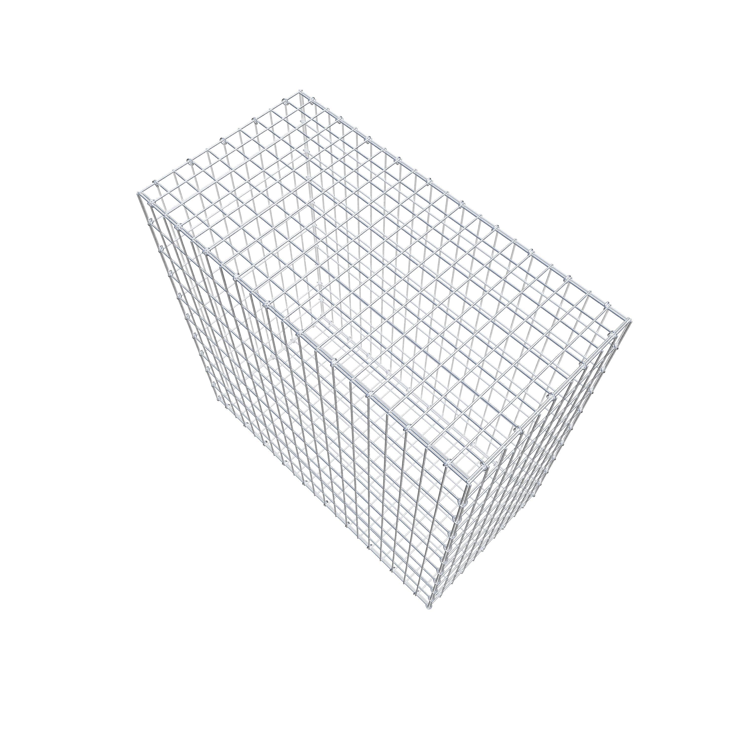 Gabion 100 cm x 100 cm x 50 cm (L x H x D), maskstorlek 5 cm x 10 cm, C-ring