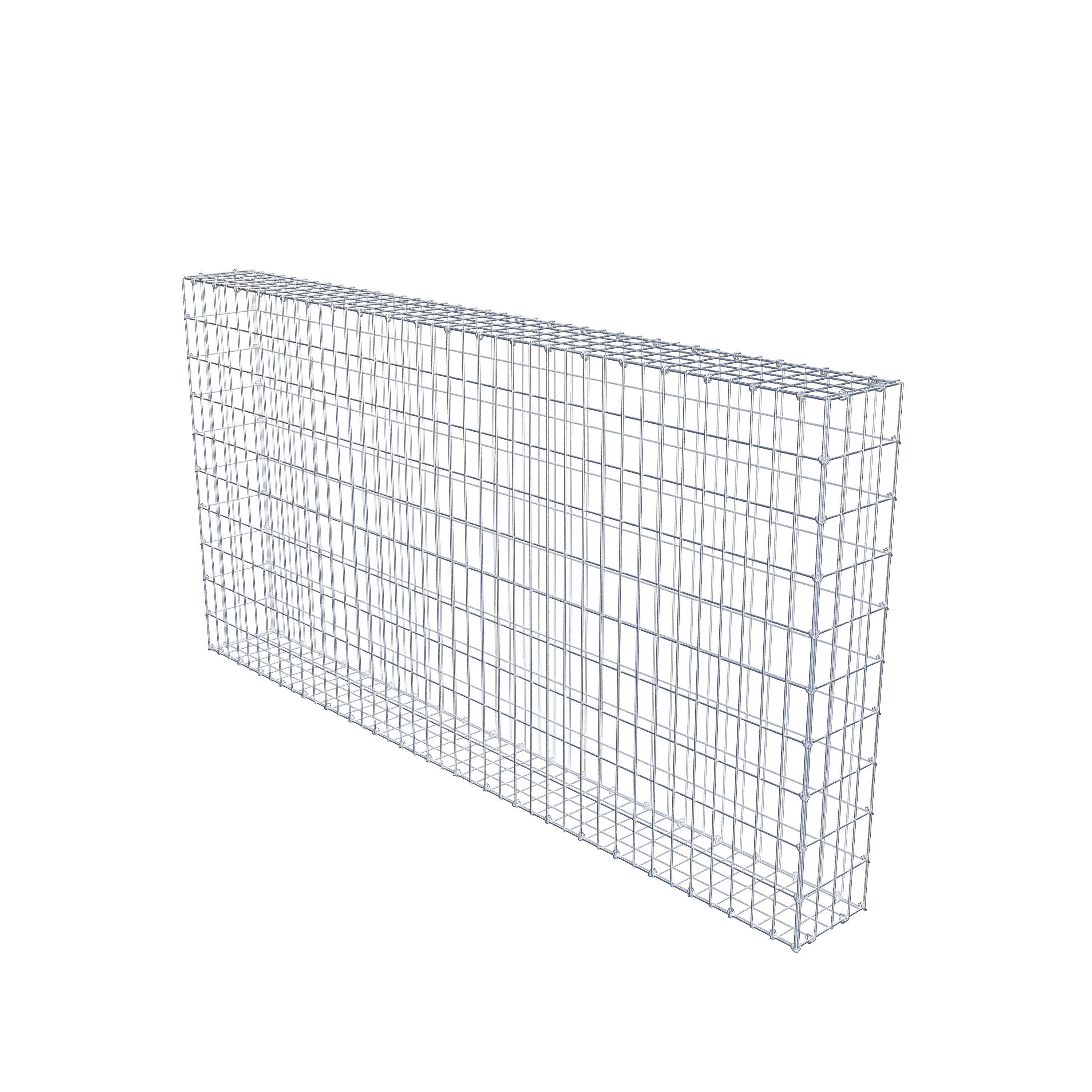 Gabion 200 cm x 100 cm x 20 cm (L x H x D), maskstorlek 5 cm x 10 cm, C-ring