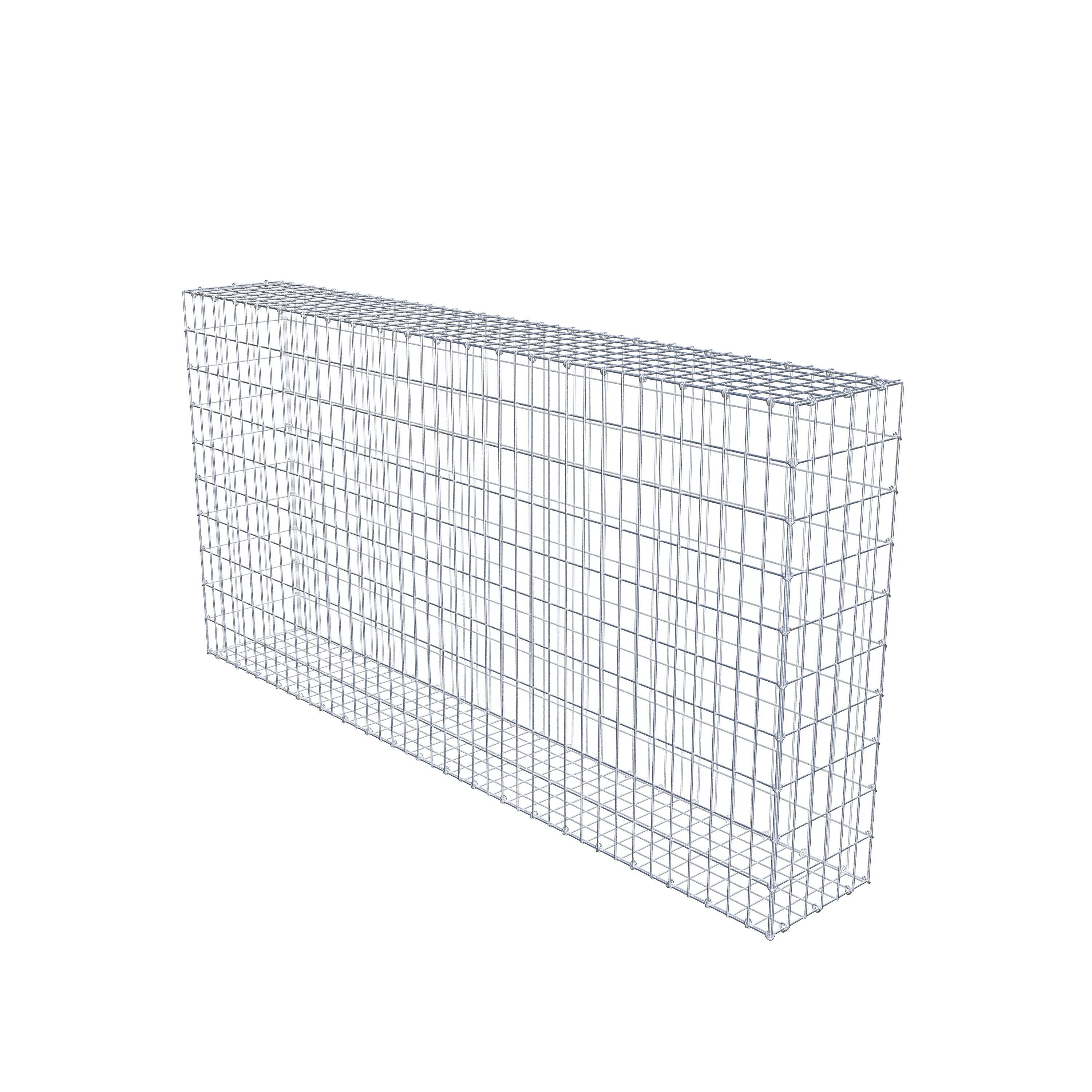 Gabion 200 cm x 100 cm x 30 cm (L x H x D), maskstorlek 5 cm x 10 cm, C-ring