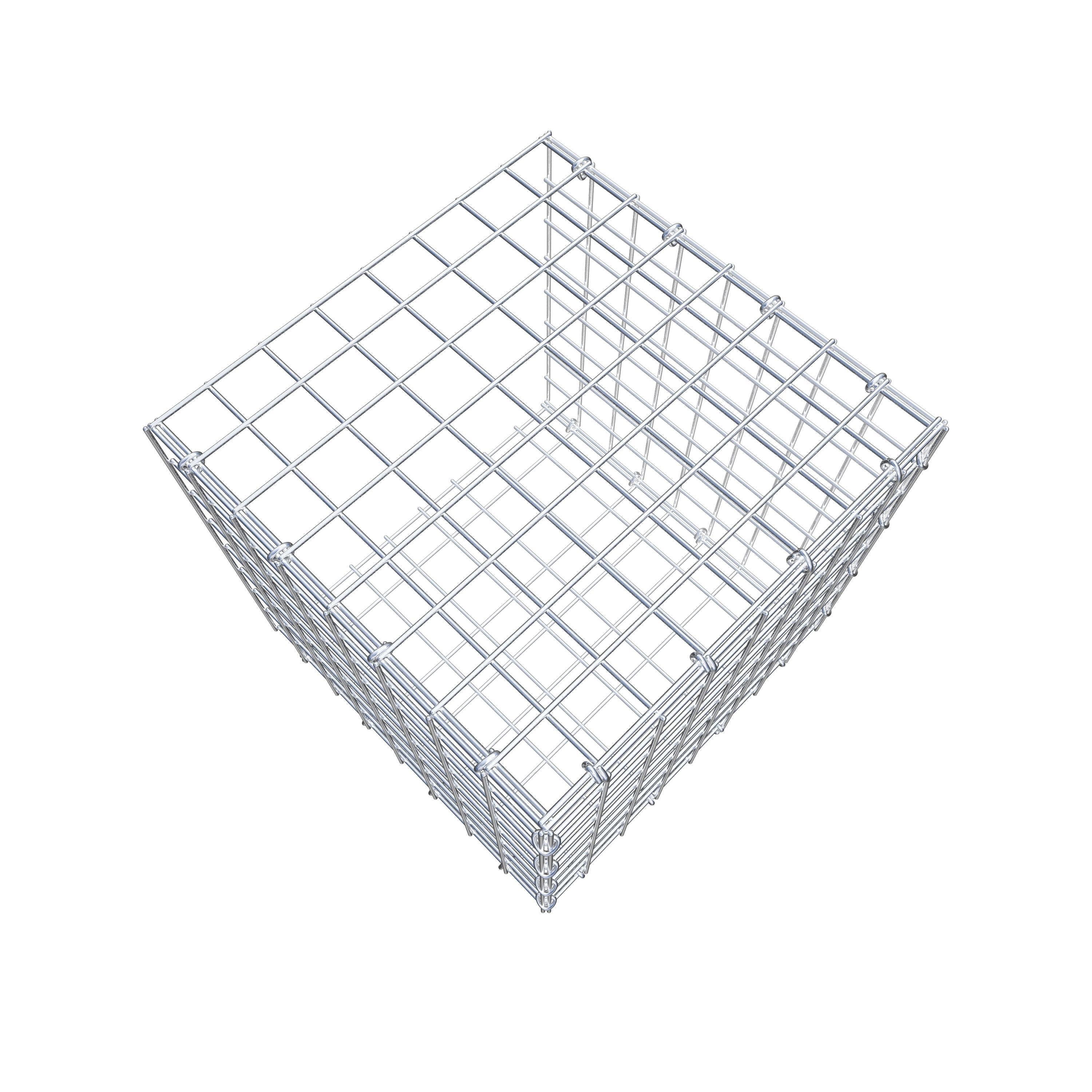 Monteret gabion type 2 40 cm x 40 cm x 40 cm (L x H x D), maskestørrelse 5 cm x 5 cm, C-ring