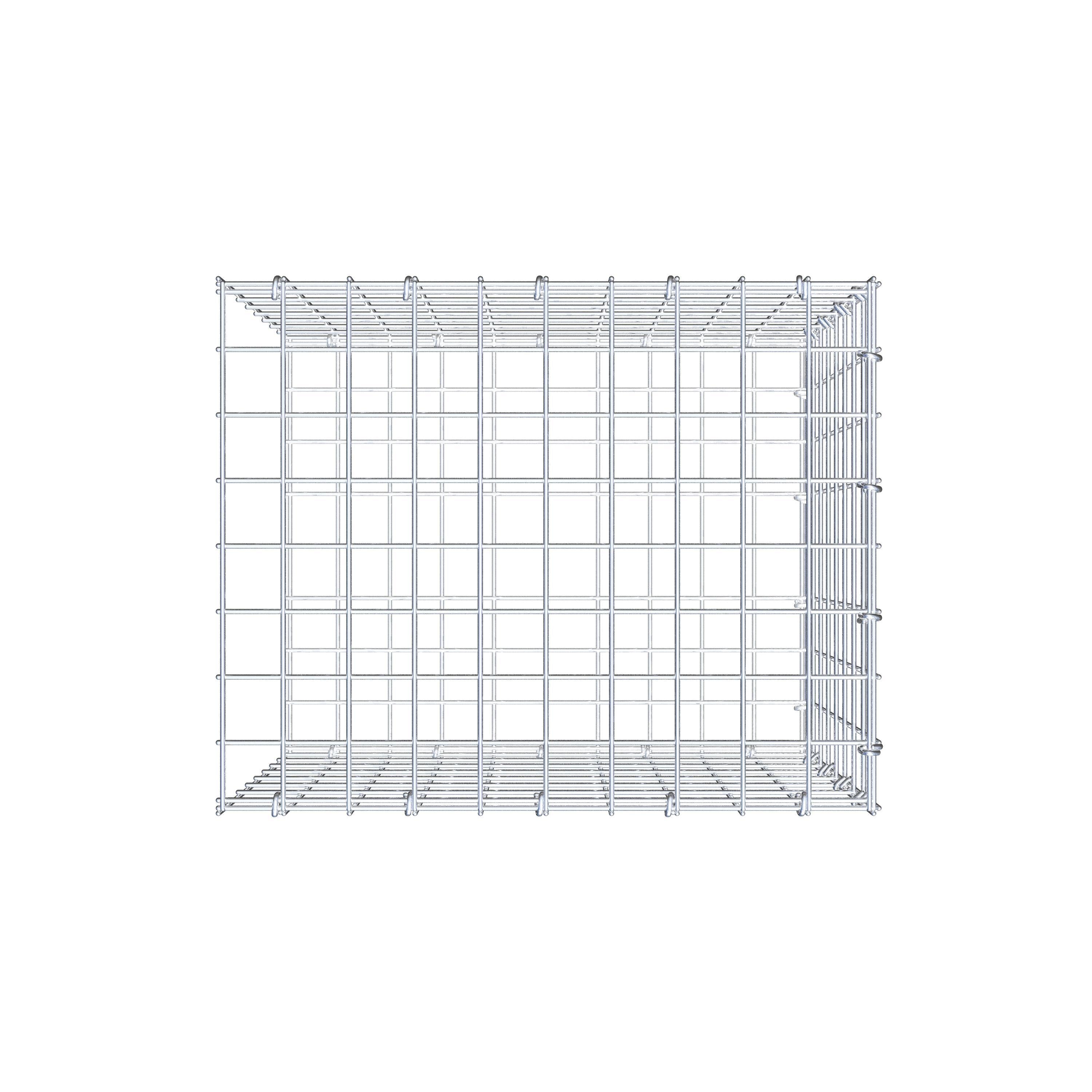 Fourche rapportée type 2 50 cm x 40 cm x 40 cm (L x H x P), mailles 5 cm x 5 cm, anneau C