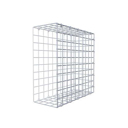Monteret gabion type 2 50 cm x 50 cm x 20 cm (L x H x D), maskestørrelse 5 cm x 5 cm, C-ring