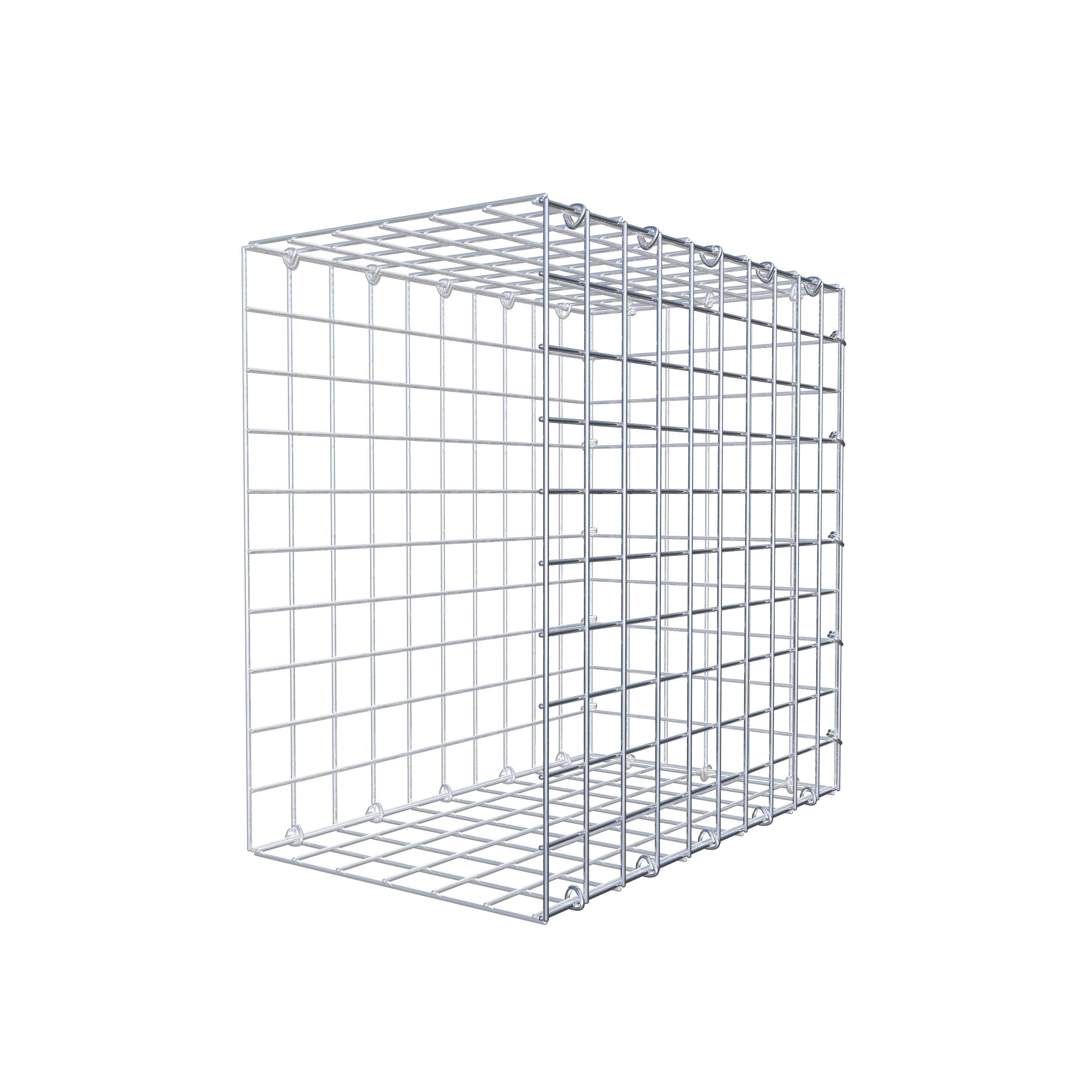 Fästbar gabion typ 2 50 cm x 50 cm x 30 cm (L x H x D), maskstorlek 5 cm x 5 cm, C-ring