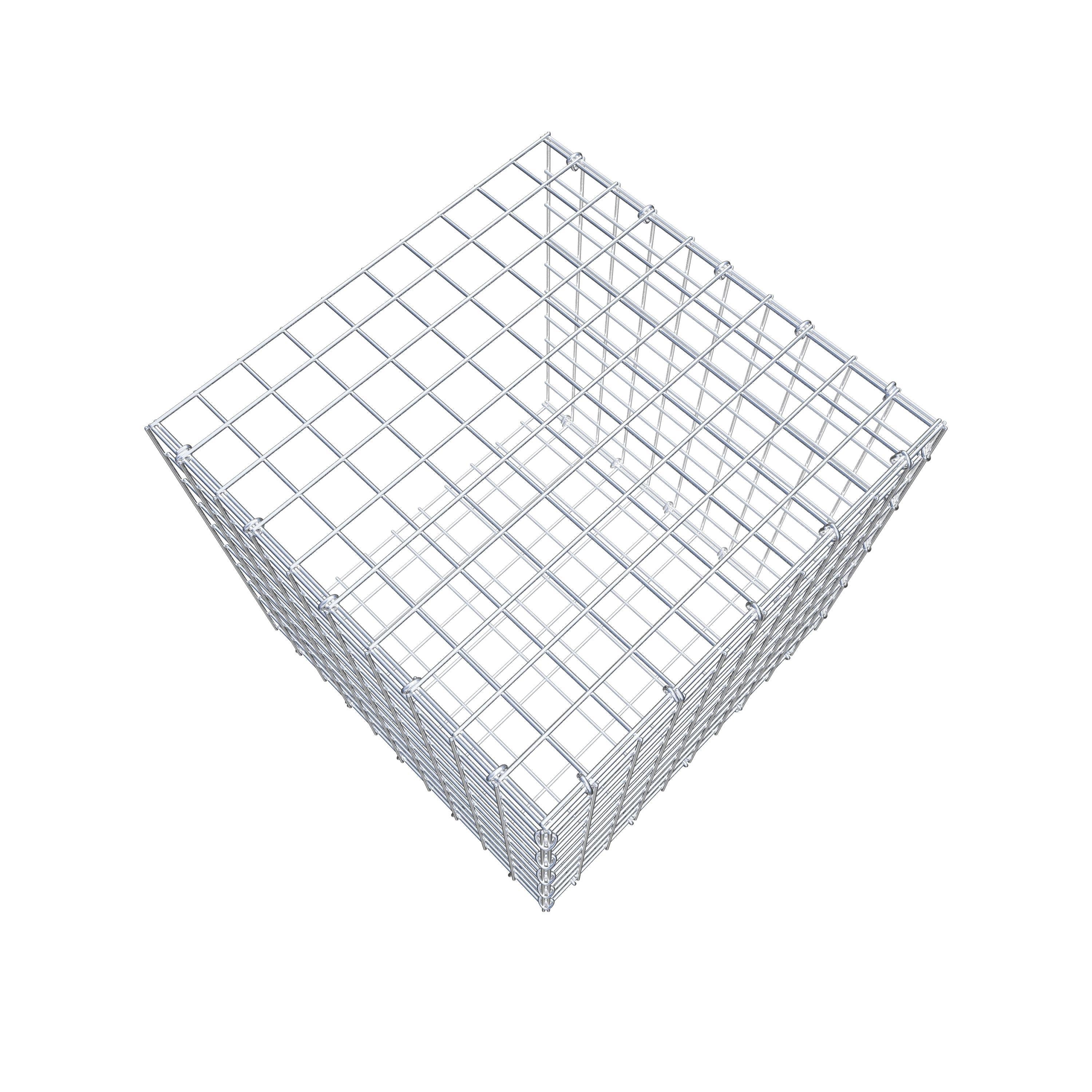 Monteret gabion type 2 50 cm x 50 cm x 50 cm (L x H x D), maskestørrelse 5 cm x 5 cm, C-ring