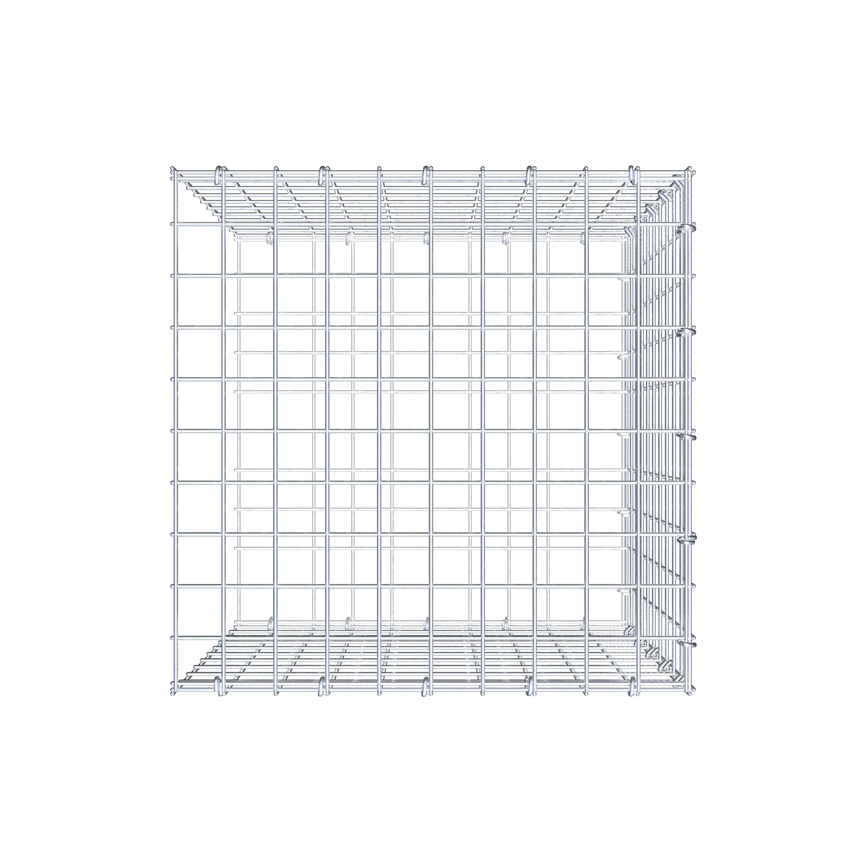 Extra gabion typ 2 50 cm x 50 cm x 50 cm (L x H x D), maskstorlek 5 cm x 5 cm, C-ring