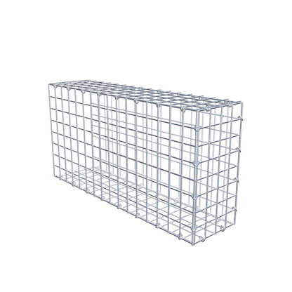 Mounted gabion type 2 80 cm x 40 cm x 20 cm (L x H x D), mesh size 5 cm x 5 cm, C-ring