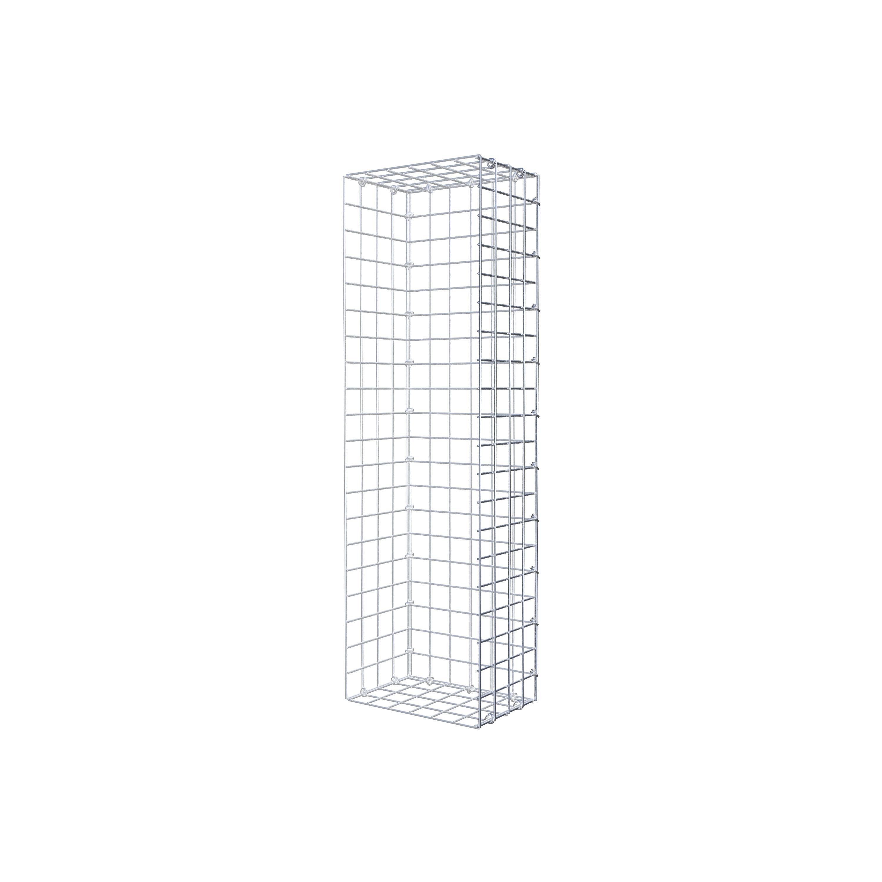 Fourche rapportée type 2 100 cm x 20 cm x 30 cm (L x H x P), mailles 5 cm x 5 cm, anneau C