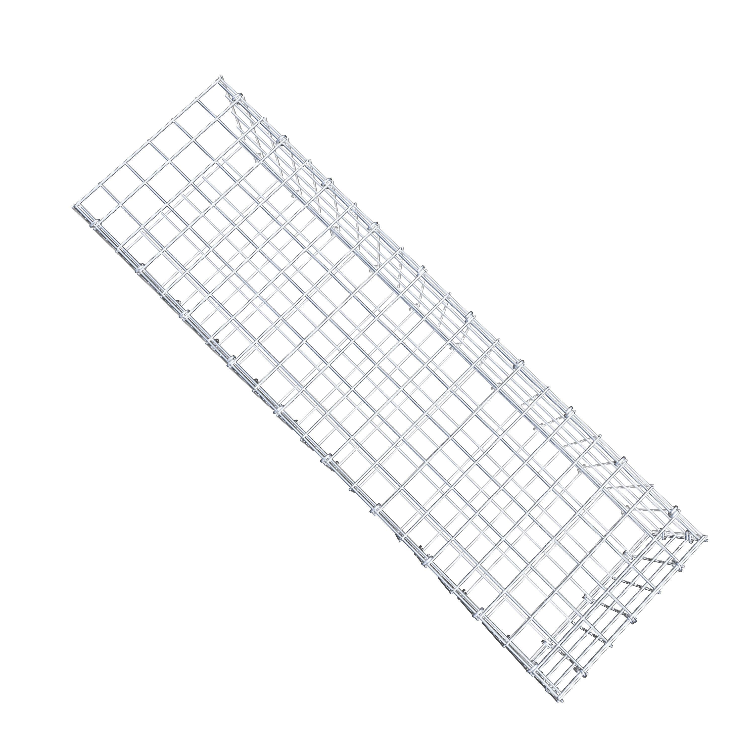 Extra gabion typ 2 100 cm x 20 cm x 30 cm (L x H x D), maskstorlek 5 cm x 5 cm, C-ring