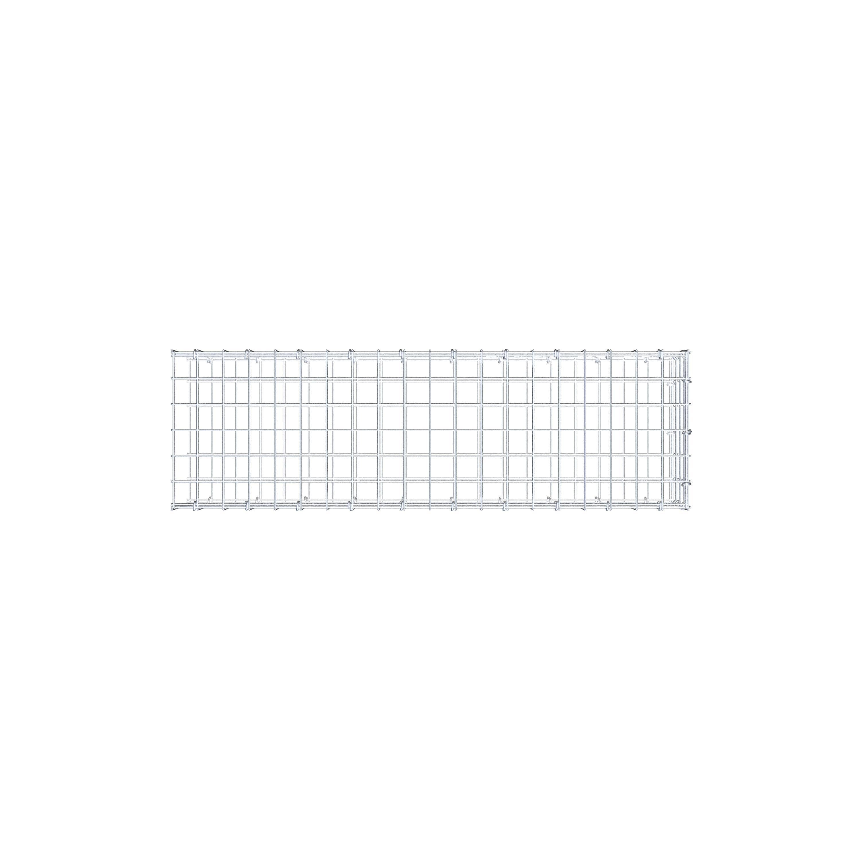 Extra gabion typ 2 100 cm x 20 cm x 30 cm (L x H x D), maskstorlek 5 cm x 5 cm, C-ring