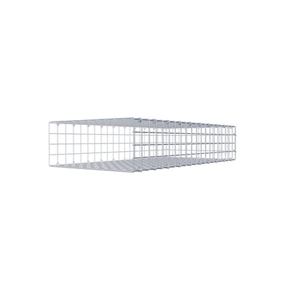 Gabião Tipo 2 100 cm x 20 cm x 50 cm (C x A x P), malhagem 5 cm x 5 cm, anel C