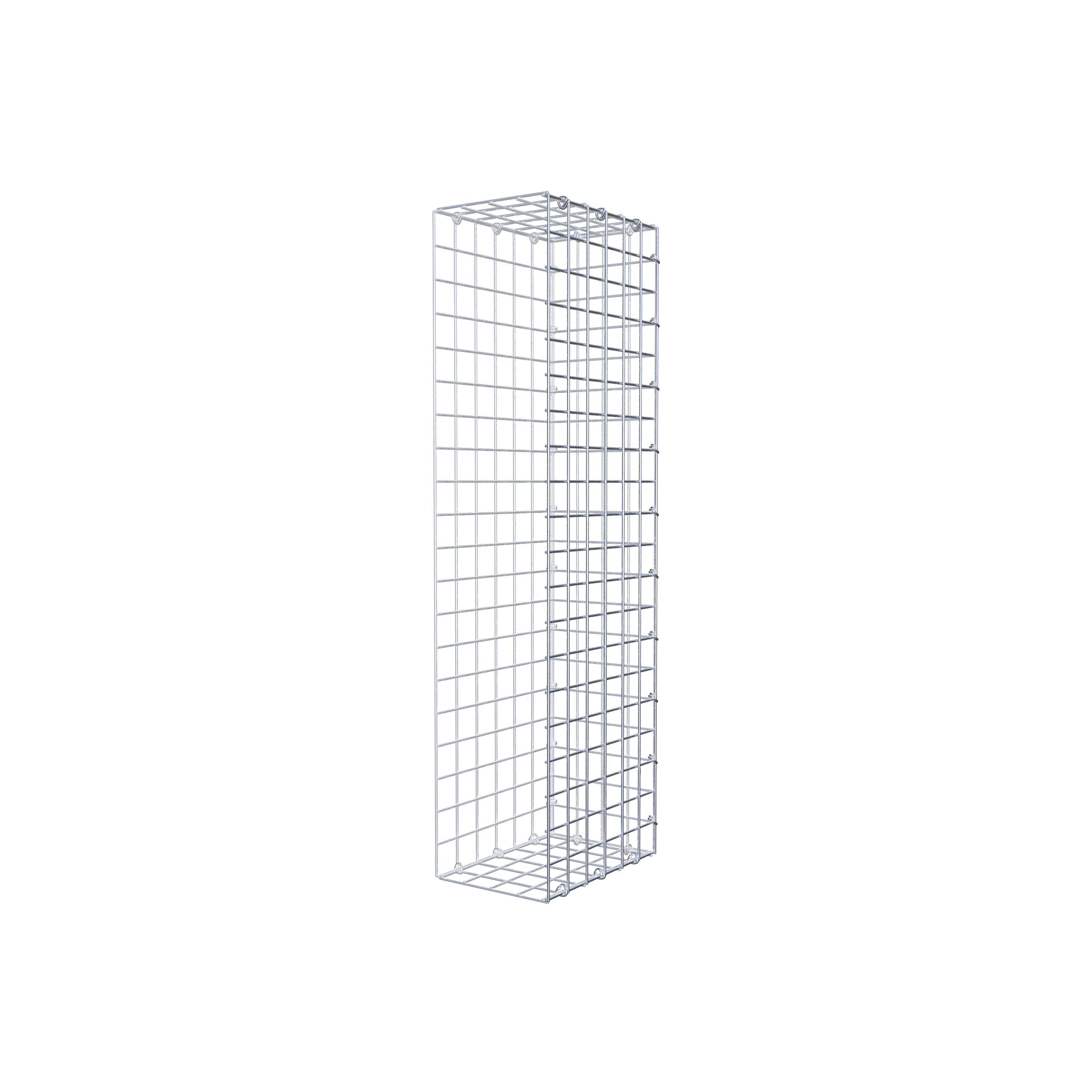 Extra gabion typ 2 100 cm x 30 cm x 20 cm (L x H x D), maskstorlek 5 cm x 5 cm, C-ring