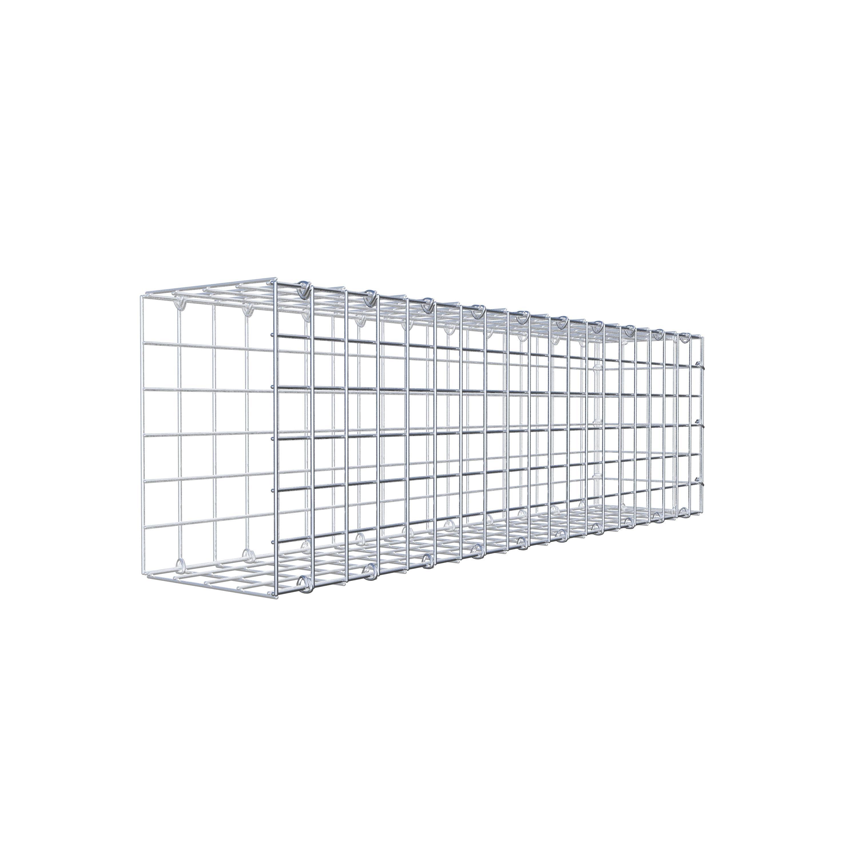 Extra gabion typ 2 100 cm x 30 cm x 20 cm (L x H x D), maskstorlek 5 cm x 5 cm, C-ring