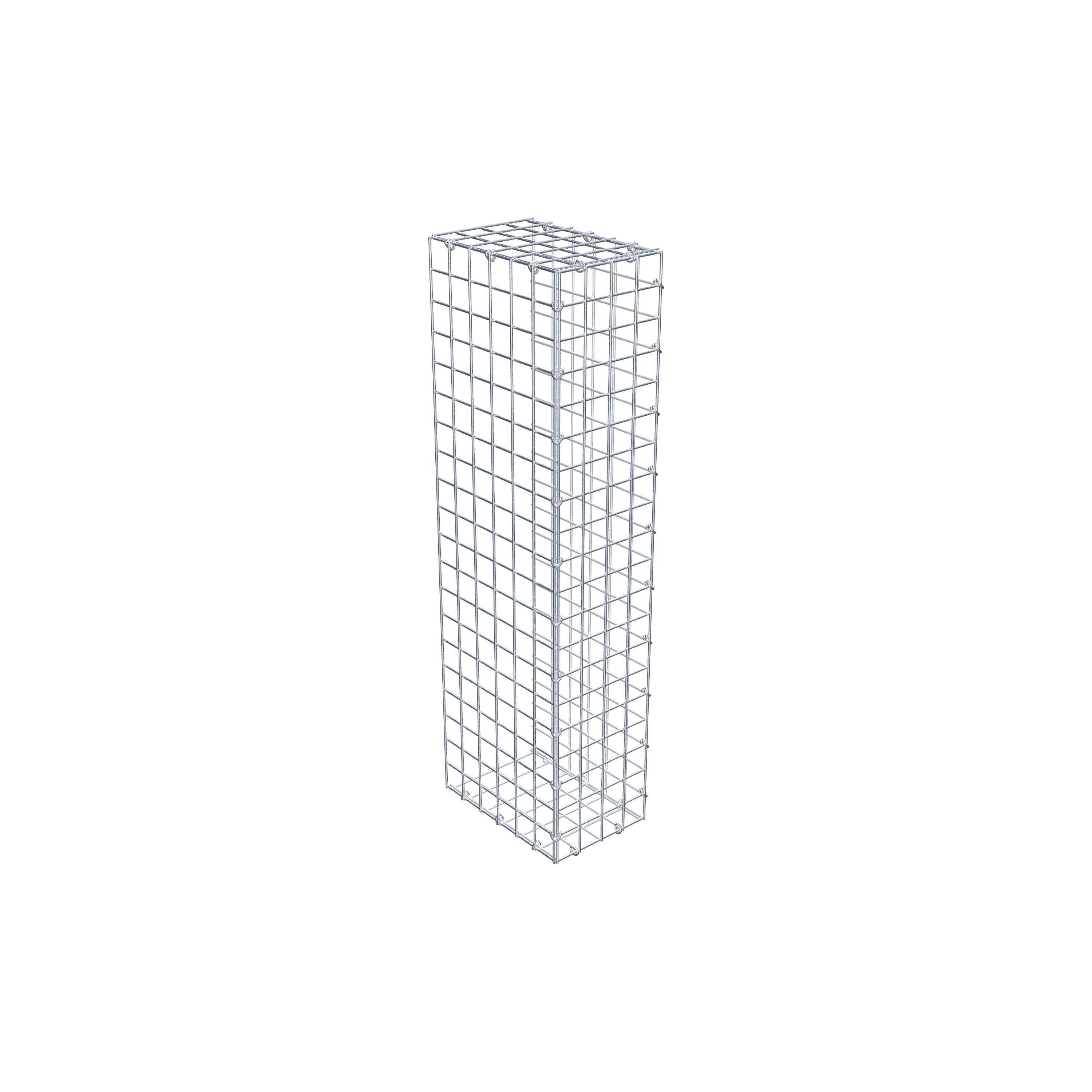 Extra gabion typ 2 100 cm x 30 cm x 20 cm (L x H x D), maskstorlek 5 cm x 5 cm, C-ring