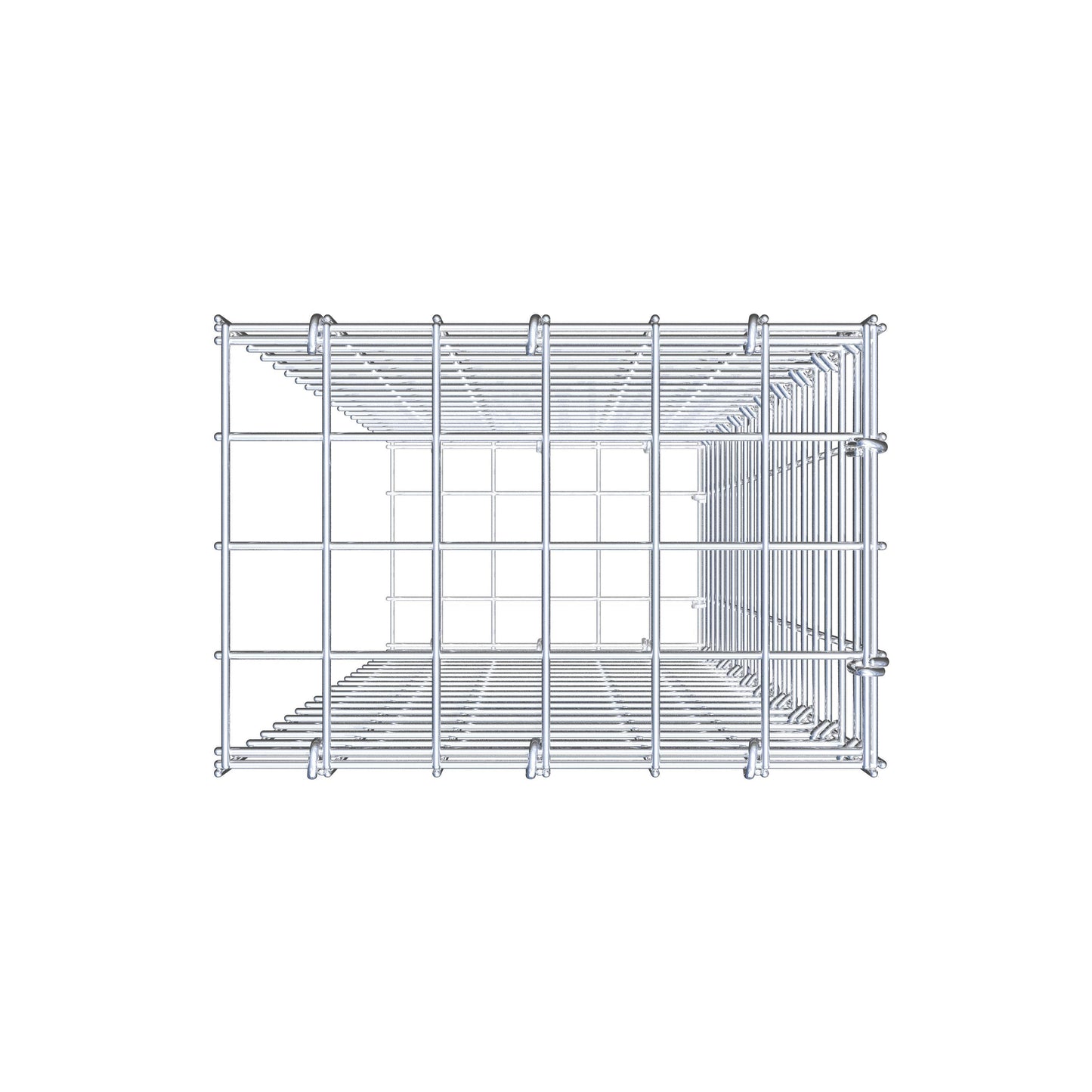 Gabião Tipo 2 100 cm x 30 cm x 20 cm (C x A x P), malhagem 5 cm x 5 cm, anel C