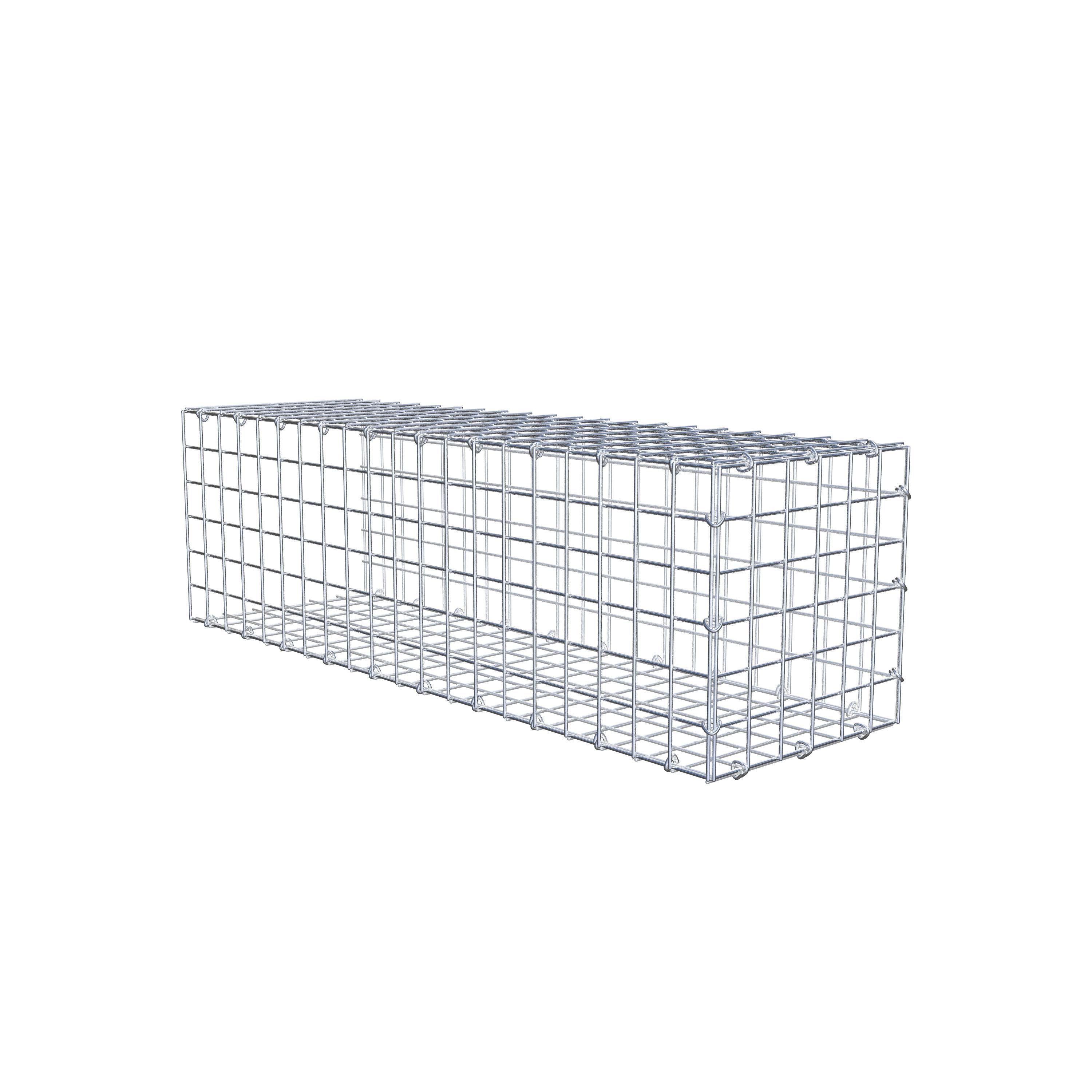 Extra gabion typ 2 100 cm x 30 cm x 30 cm (L x H x D), maskstorlek 5 cm x 5 cm, C-ring