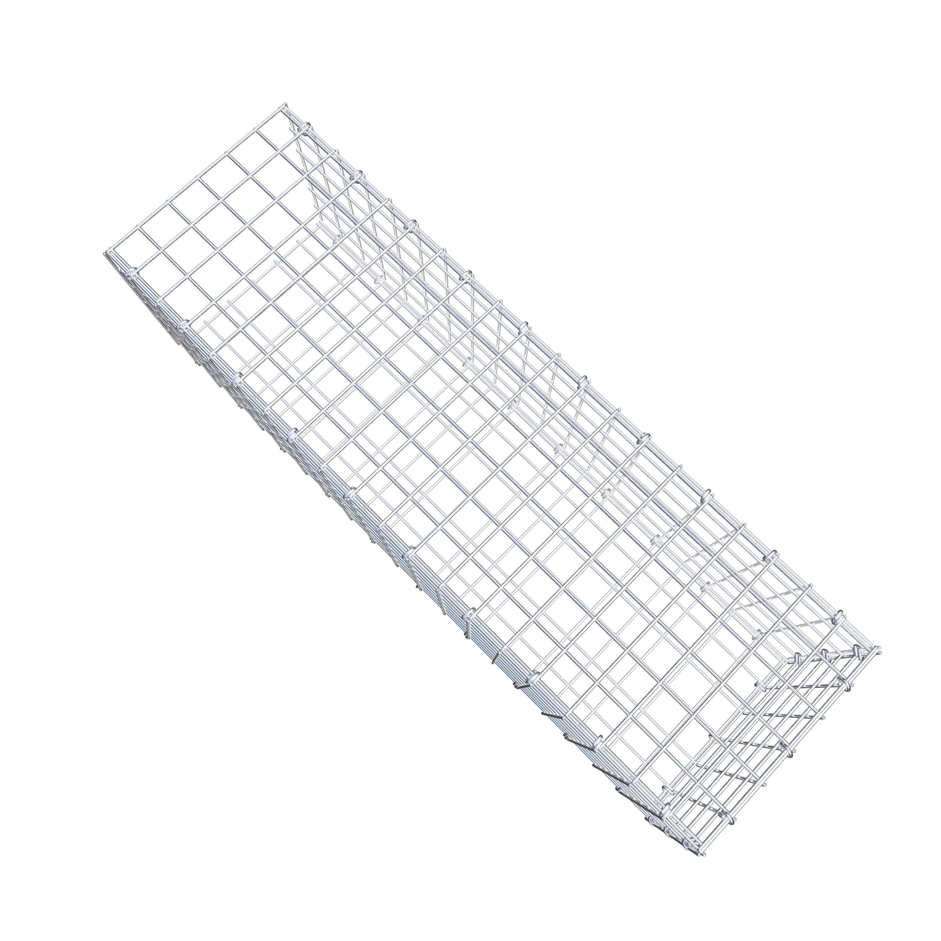 Extra gabion typ 2 100 cm x 30 cm x 30 cm (L x H x D), maskstorlek 5 cm x 5 cm, C-ring