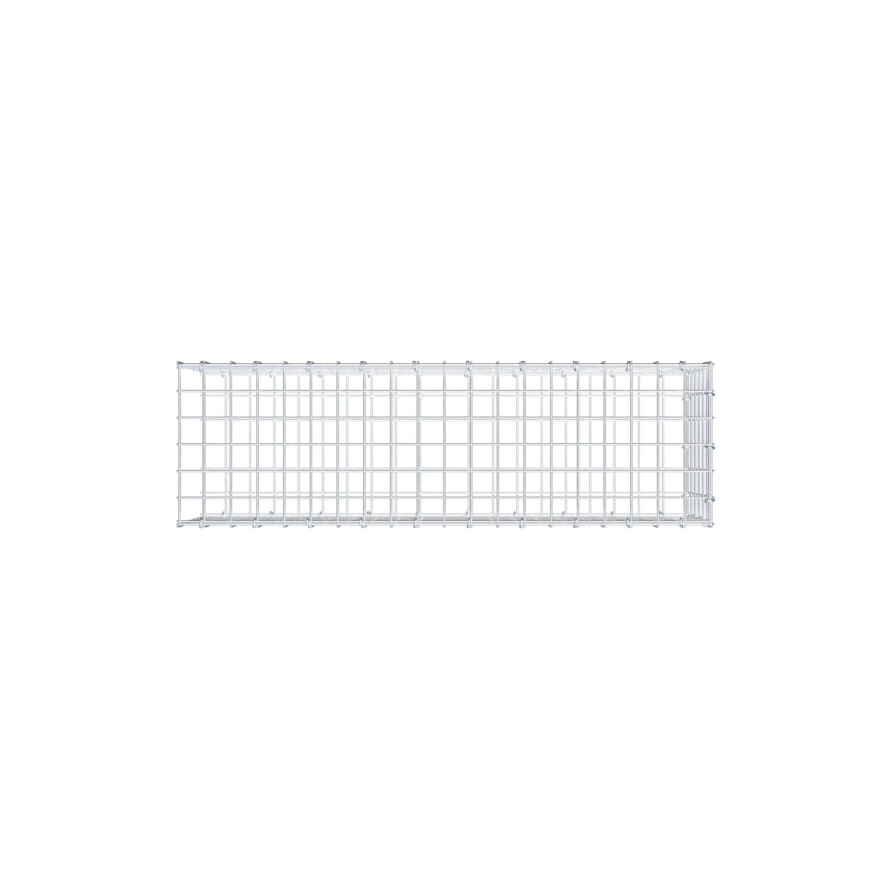 Add-on schanskorf type 2 100 cm x 30 cm x 30 cm (L x H x D), maaswijdte 5 cm x 5 cm, C-ring