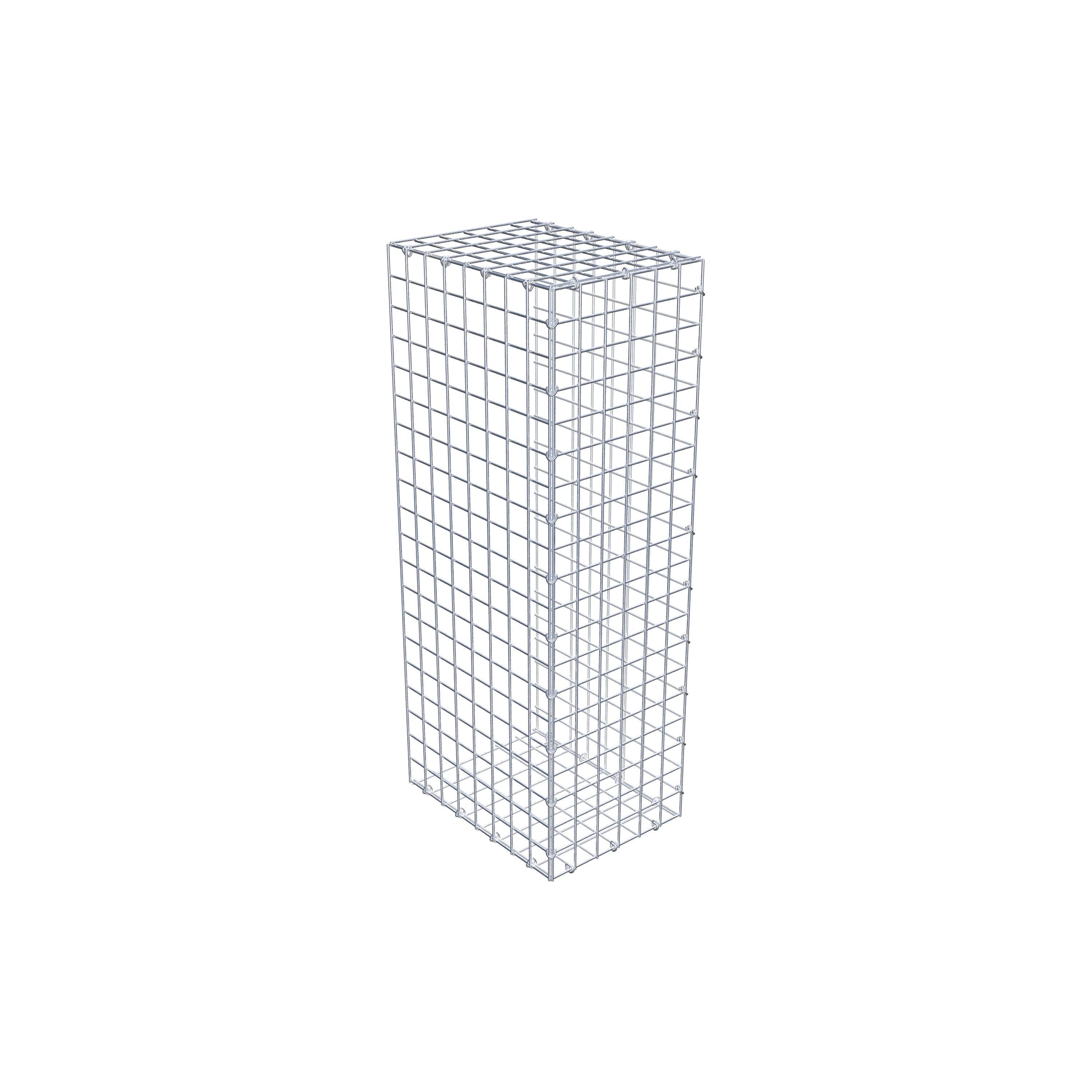 Monteret gabion type 2 100 cm x 40 cm x 30 cm (L x H x D), maskestørrelse 5 cm x 5 cm, C-ring