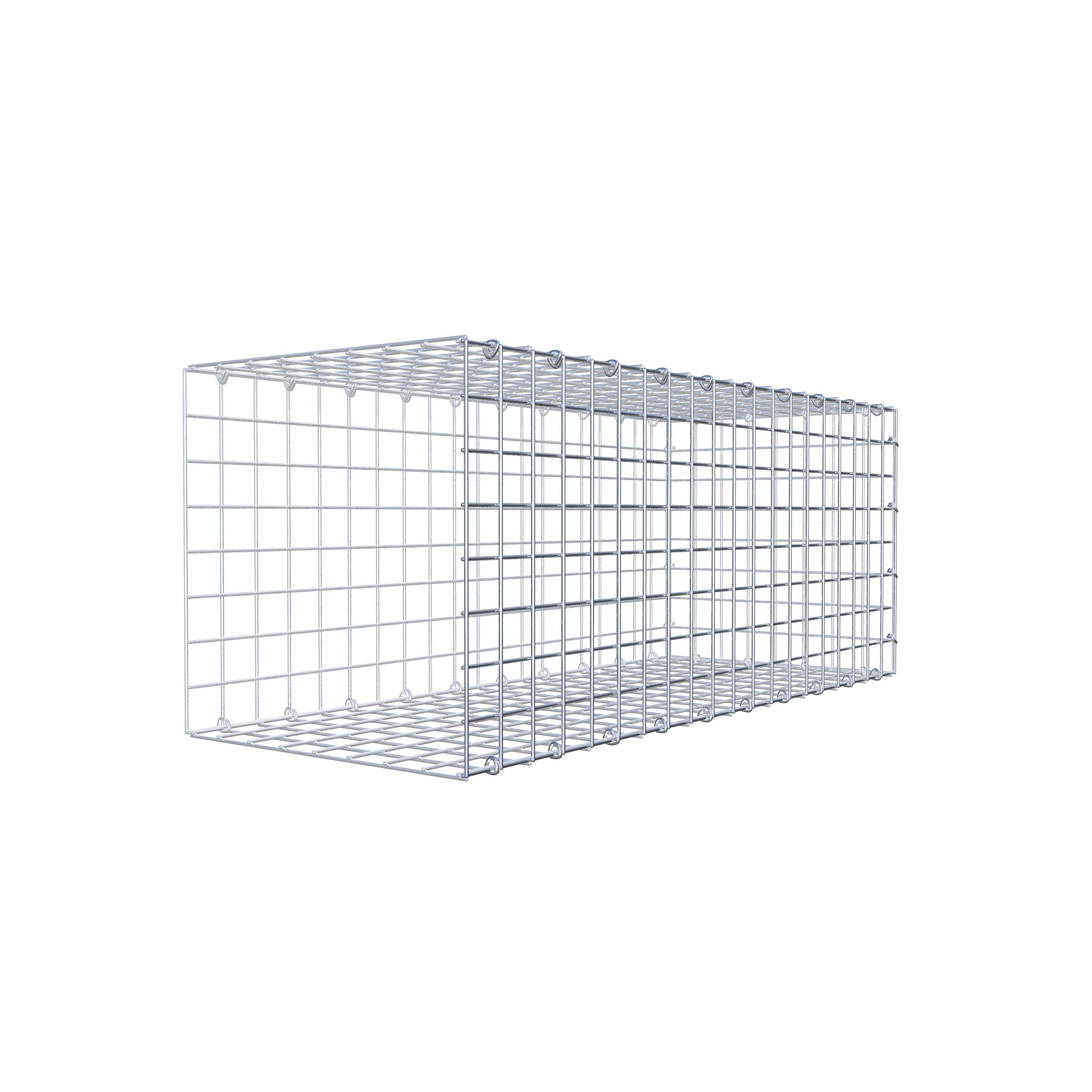 Typ 2 påbyggnadsgabion 100 cm x 40 cm x 40 cm (L x H x D), maskstorlek 5 cm x 5 cm, C-ring