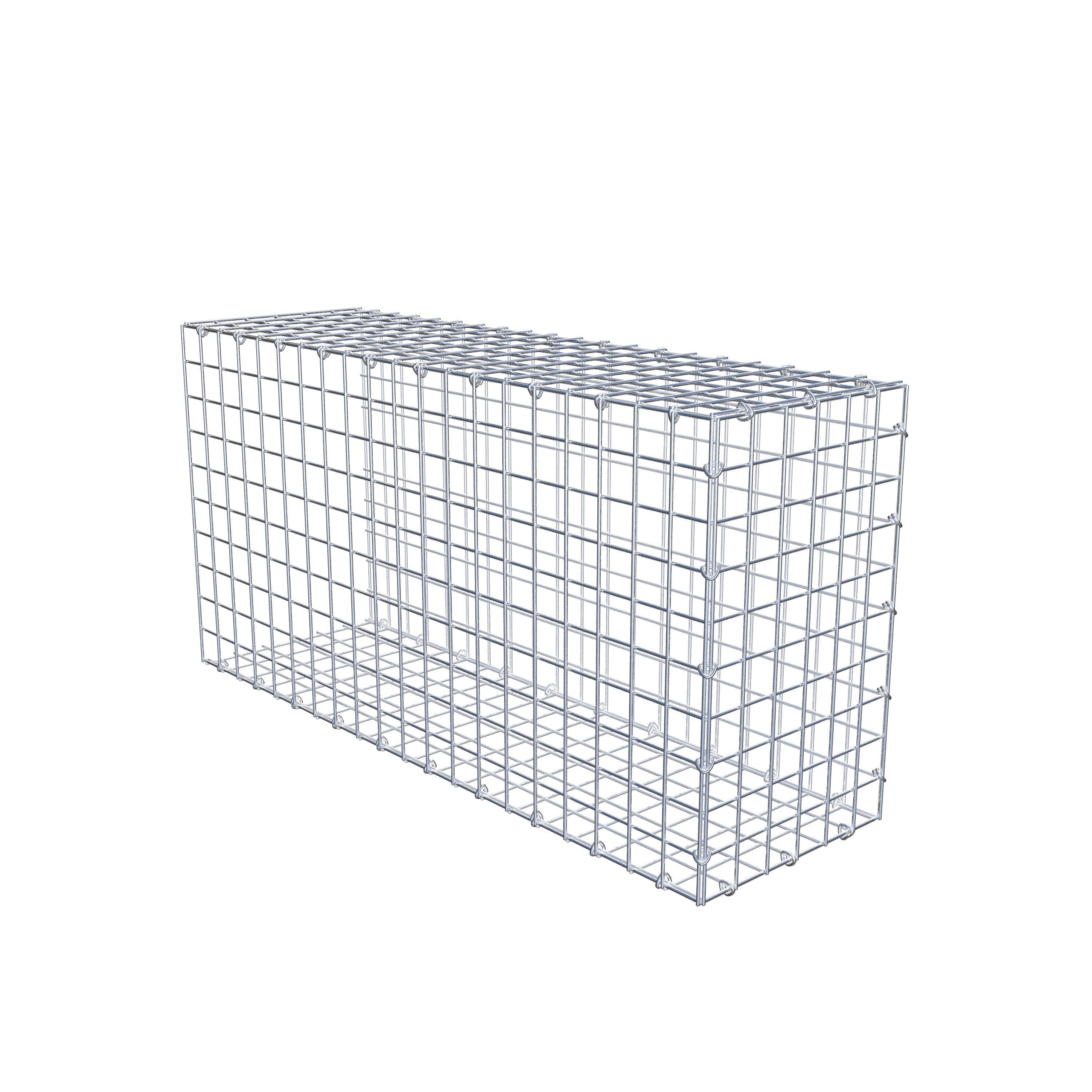 Fästbar gabion typ 2 100 cm x 50 cm x 30 cm (L x H x D), maskstorlek 5 cm x 5 cm, C-ring