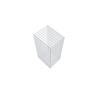 Gabião Tipo 2 100 cm x 50 cm x 40 cm (C x A x P), malhagem 5 cm x 5 cm, anel C