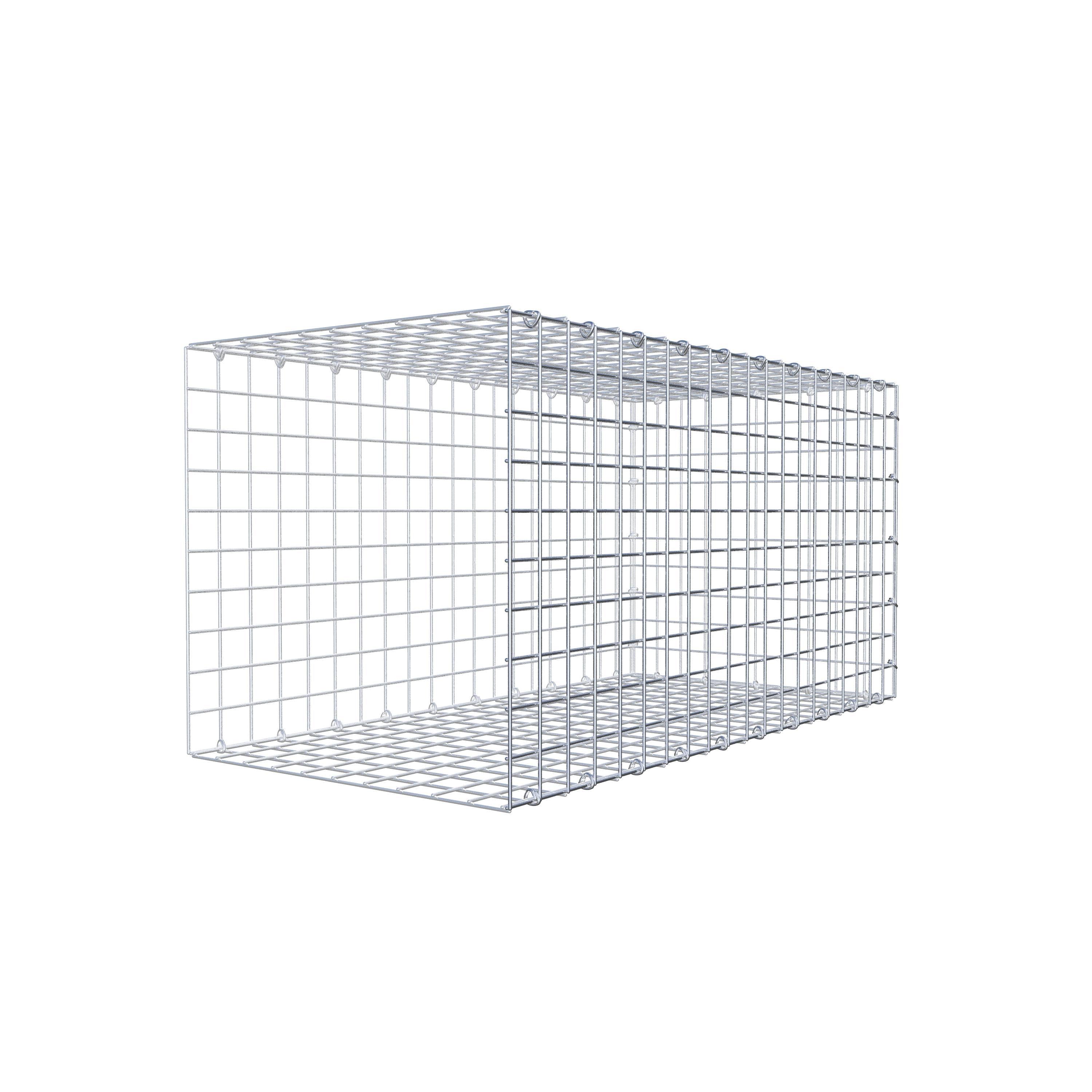 Fästbar gabion typ 2 100 cm x 50 cm x 50 cm (L x H x D), maskstorlek 5 cm x 5 cm, C-ring